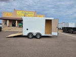 Compass 12x6 Indigo DLX, Flat Top V-Nose, 7K GVWR, Ramp Door Stock #CMP2953 - Thumbnail 4