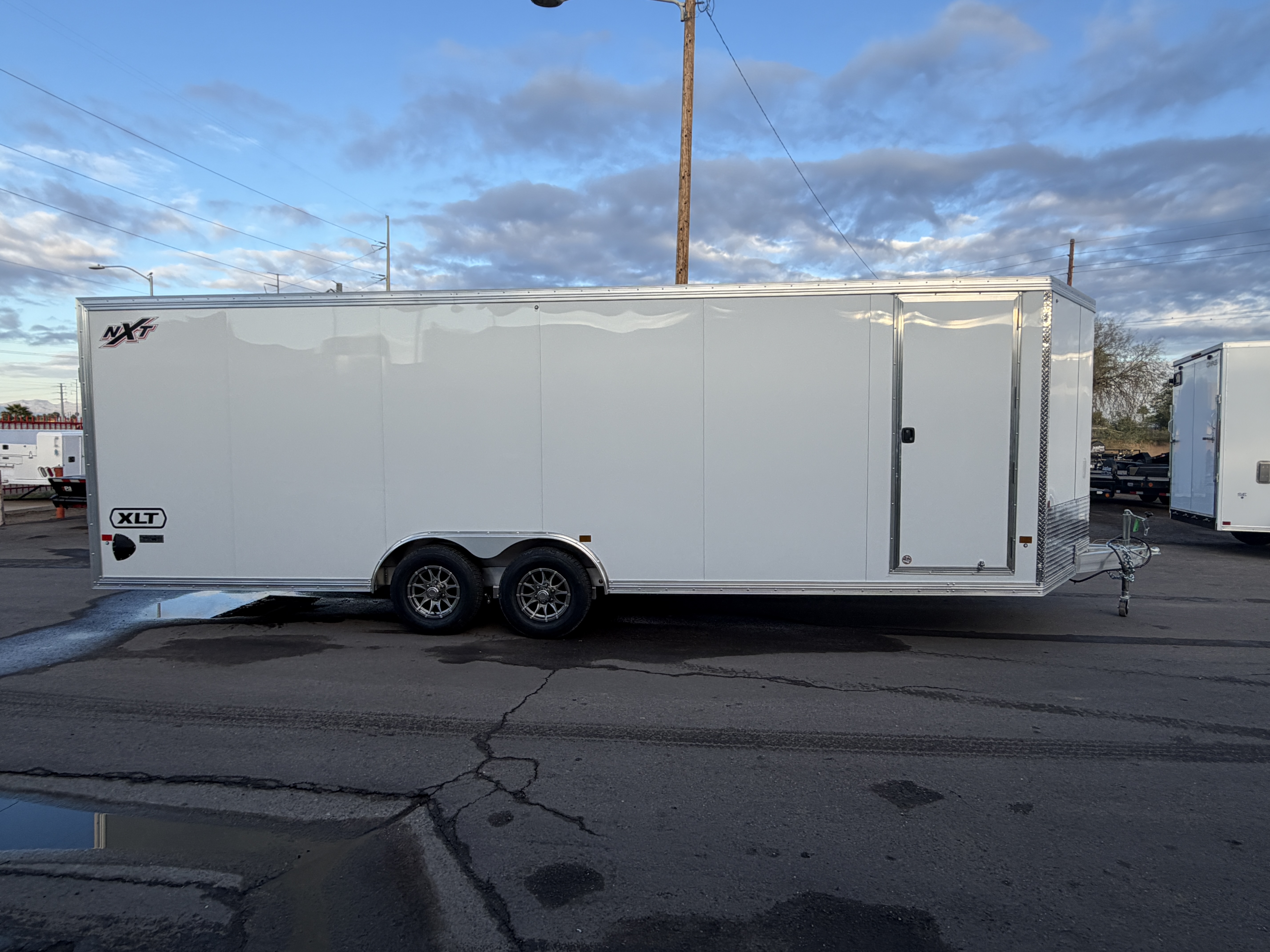 Alcom 24x8.5 All Aluminum XLT-P Car Hauler, Elite Escape Door, 10K GVWR, Ramp Door - Stock #ALC197 - Image 3 of 9