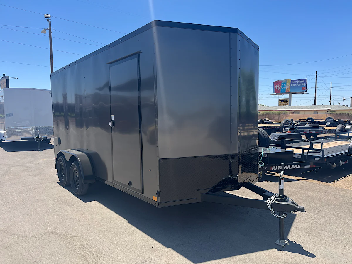 Cargo Express Cargo Express 7'x16' Enclosed Cargo Trailer w/ Ramp Door - Stock #CMP2899 - Image 1 of 9 Cargo Express Cargo Express 7'x16' Enclosed Cargo Trailer w/ Ramp Door - Stock #CMP2899 - Image 1 of 9