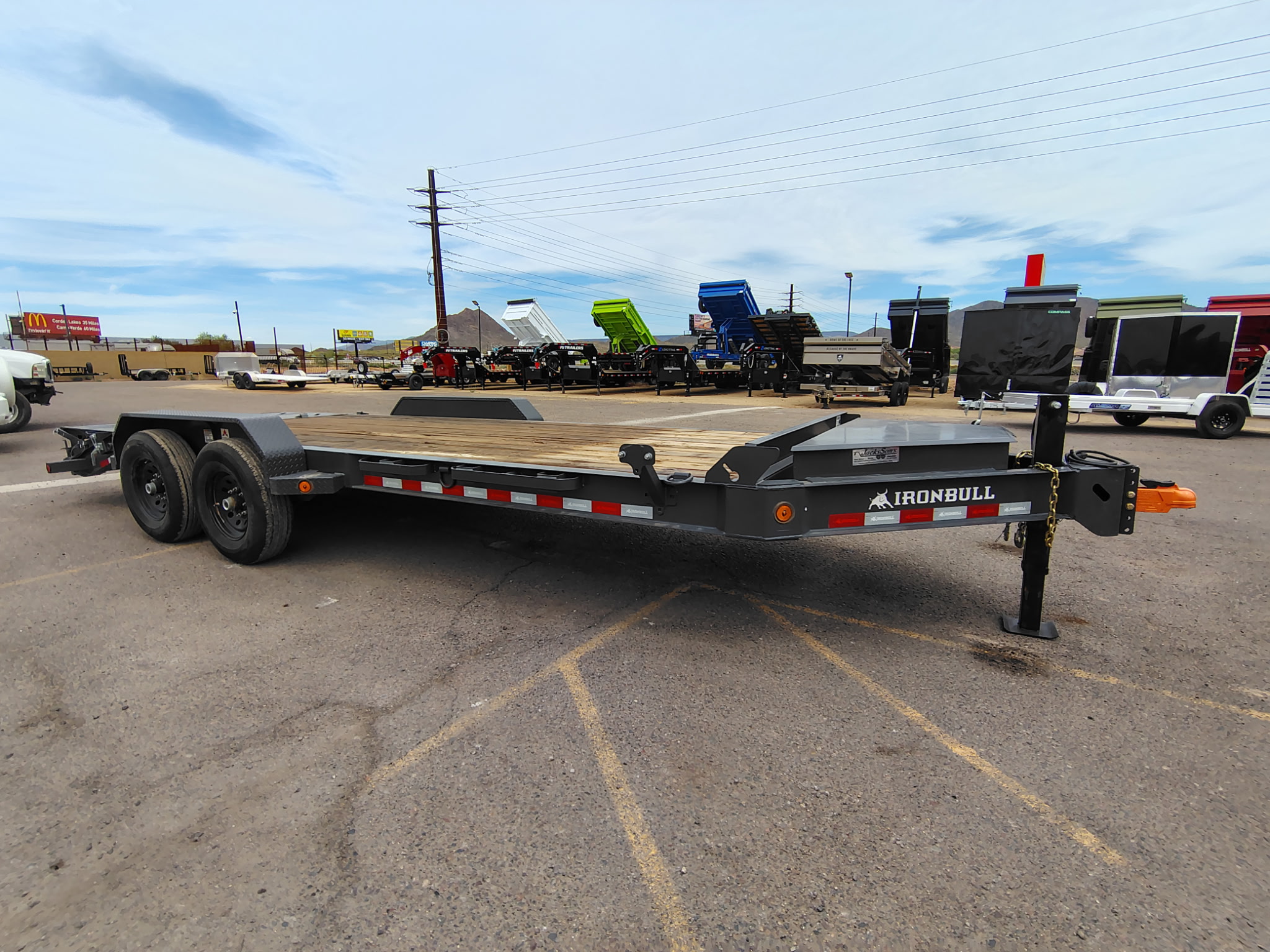 IRONBULL 20x83 IronBull, Tandem Axle, 14K GVWR, Rampage Ramps - Stock #USD2091 - Image 2 of 9