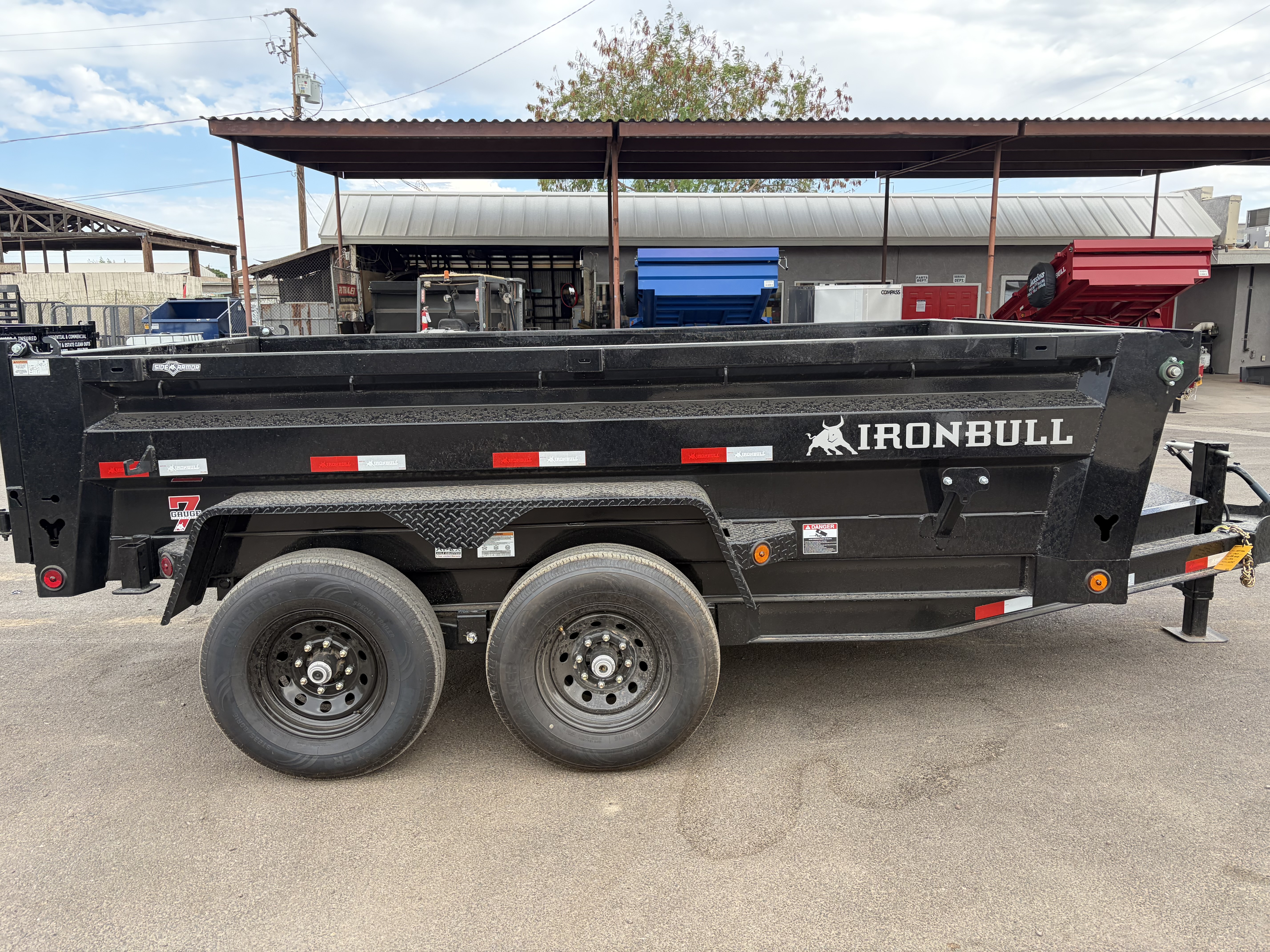 Norstar 12x83 IronBull Tandem Axle Dump, 15K GVWR, 24" Sides, Solar Charger - Stock #NST1480 - Image 4 of 12