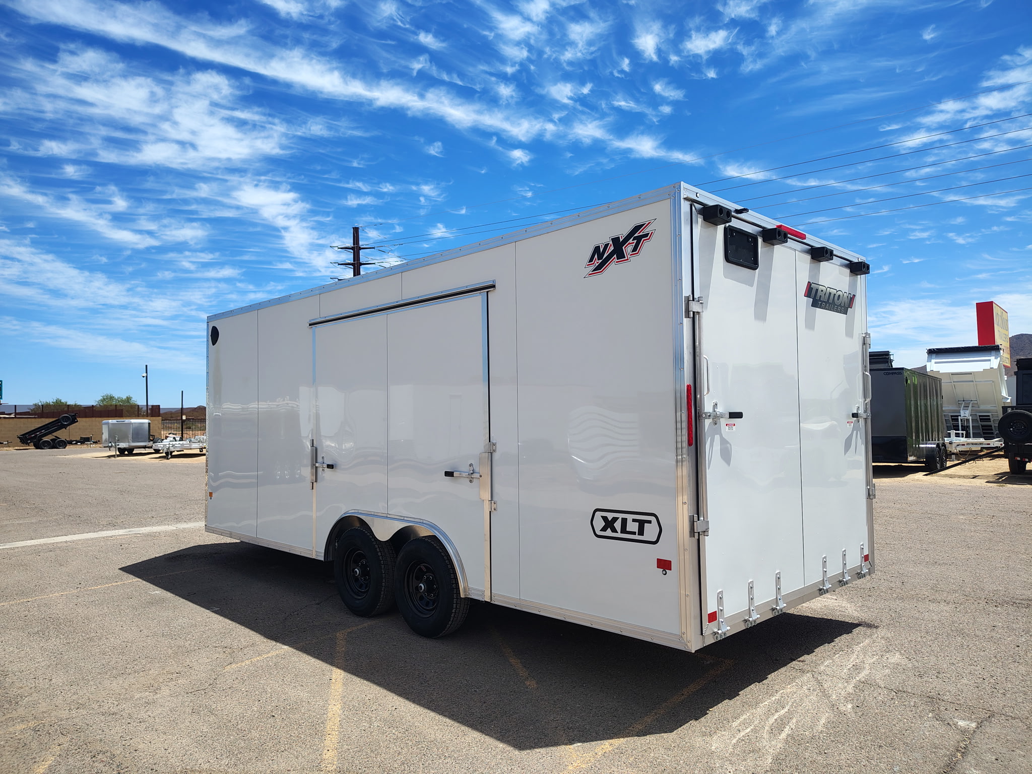 Alcom 20x8.5 All Aluminum XLT-P Car Hauler, Limited Model, 10K GVWR, Ramp Door - Stock #ALC273 - Image 6 of 11