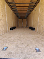 Compass 26x8.5 Element SE Flat Top Sloped V-Nose Car Hauler 10K GVWR,  6" Additional Height, Ramp Door Stock #CMP2868 - Thumbnail 4