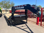 P.J. Trailers 32' Gooseneck Low-Pro Flatdeck with Singles, 15,680 GVWR, Monster Ramps, 14 Ply Tires Stock #PPJ11219 - Thumbnail 6