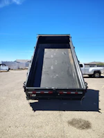 P.J. Trailers 14x83 Tandem Axle, 15,400 GVWR, Low Pro Dump, 24" Sides, Solar Charger, 14 Ply Tires Stock #PJD1702 - Thumbnail 3