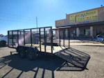 P.J. Trailers 14x77 Tandem Axle, 7K GVWR, Channel Utility, 4' Sides, Landscape Toolbox Stock #PPJ11198 - Thumbnail 4