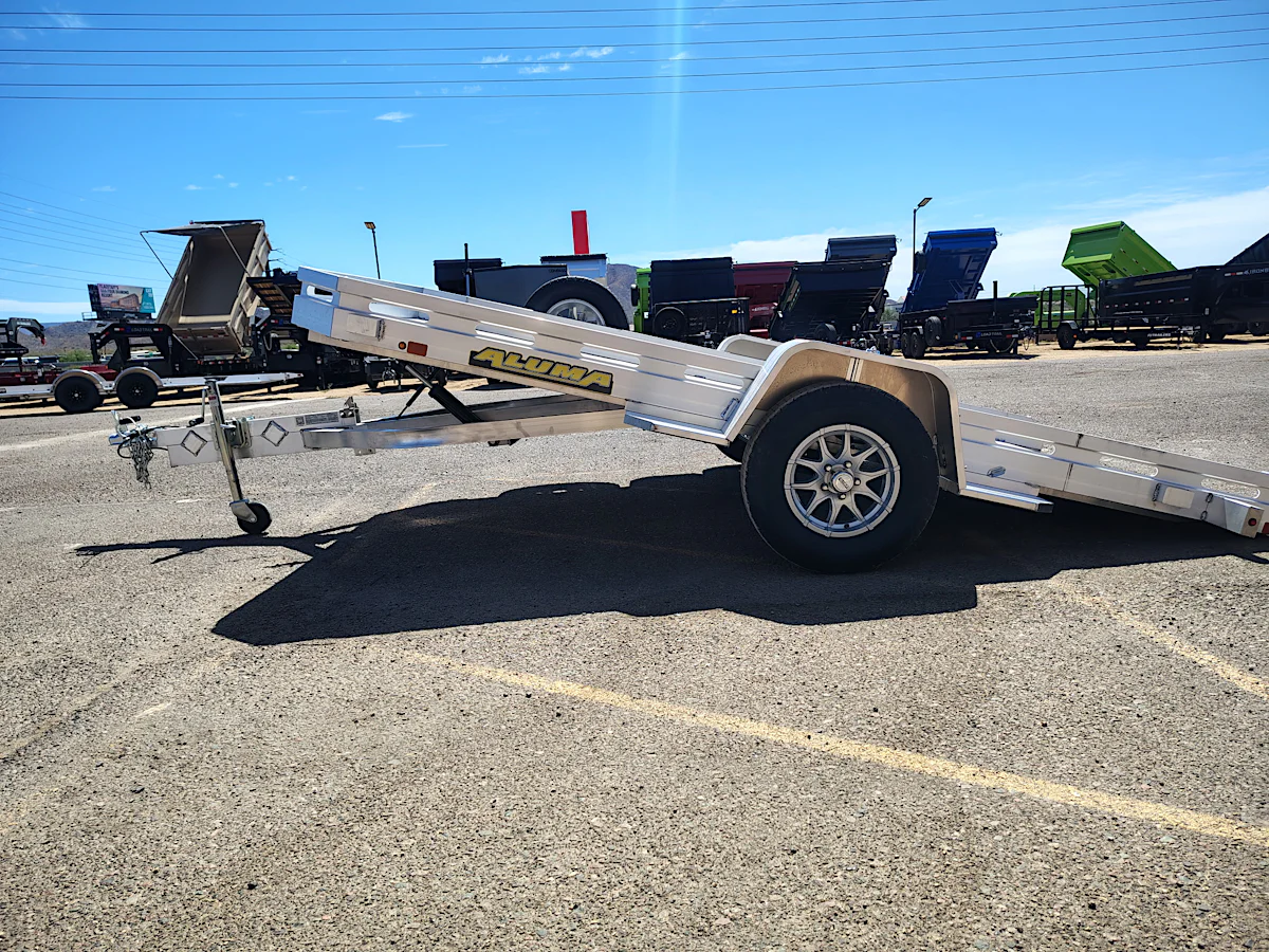 Aluma 12x77 All Aluminum, 3K GVWR, Heavy Tilt Single Axle (7712H-TILT-S) - Stock #ALU395 - Image 4 of 13 Aluma 12x77 All Aluminum, 3K GVWR, Heavy Tilt Single Axle (7712H-TILT-S) - Stock #ALU395 - Image 4 of 13