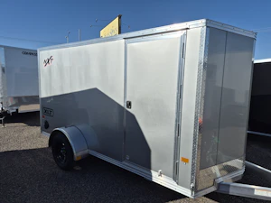 Alcom 12x6 All Aluminum XLT-P Enclosed, 7K GVWR, 72" Side Door, Ramp Door