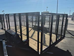 Texas Bragg 16x83 Tandem Axle, Landscape, 7K GVWR, 4' Expanded Metal Sides Stock #TXB010 - Thumbnail 1