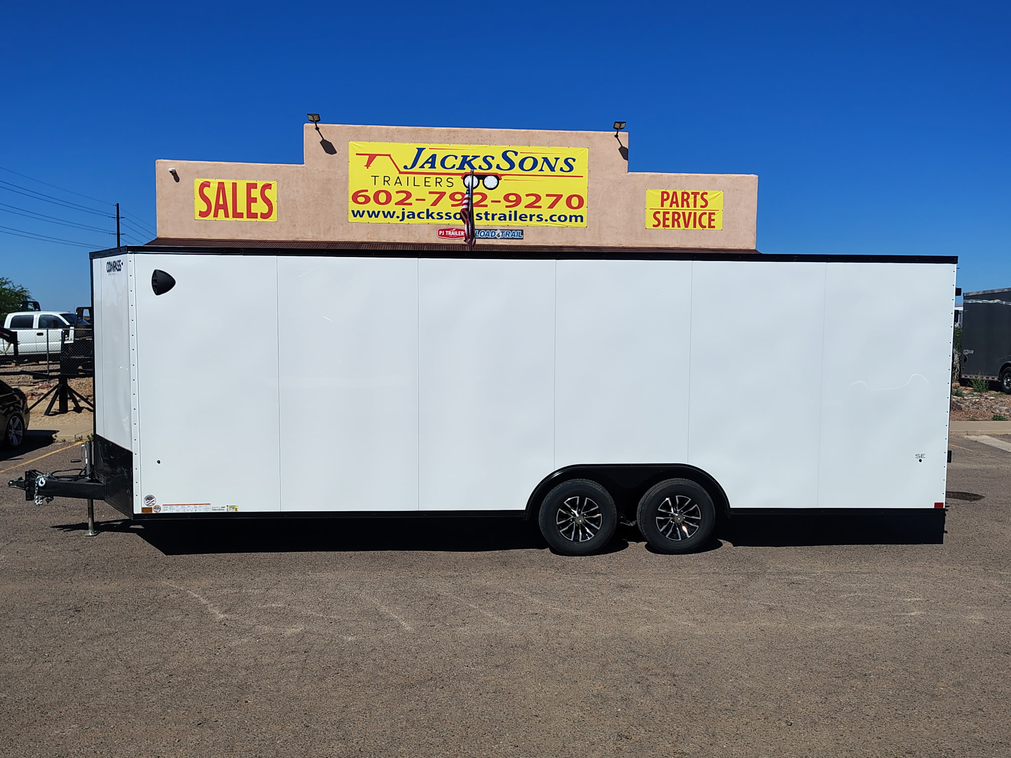 Compass 24x8.5 Jasper SE Car Hauler, 10K GVWR, Ramp Door - Stock #CMP2841 - Image 1 of 11