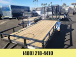 P.J. Trailers 14x77 Single Axle, 3K GVWR, Channel Utility Stock #PPJ10821 - Thumbnail 1