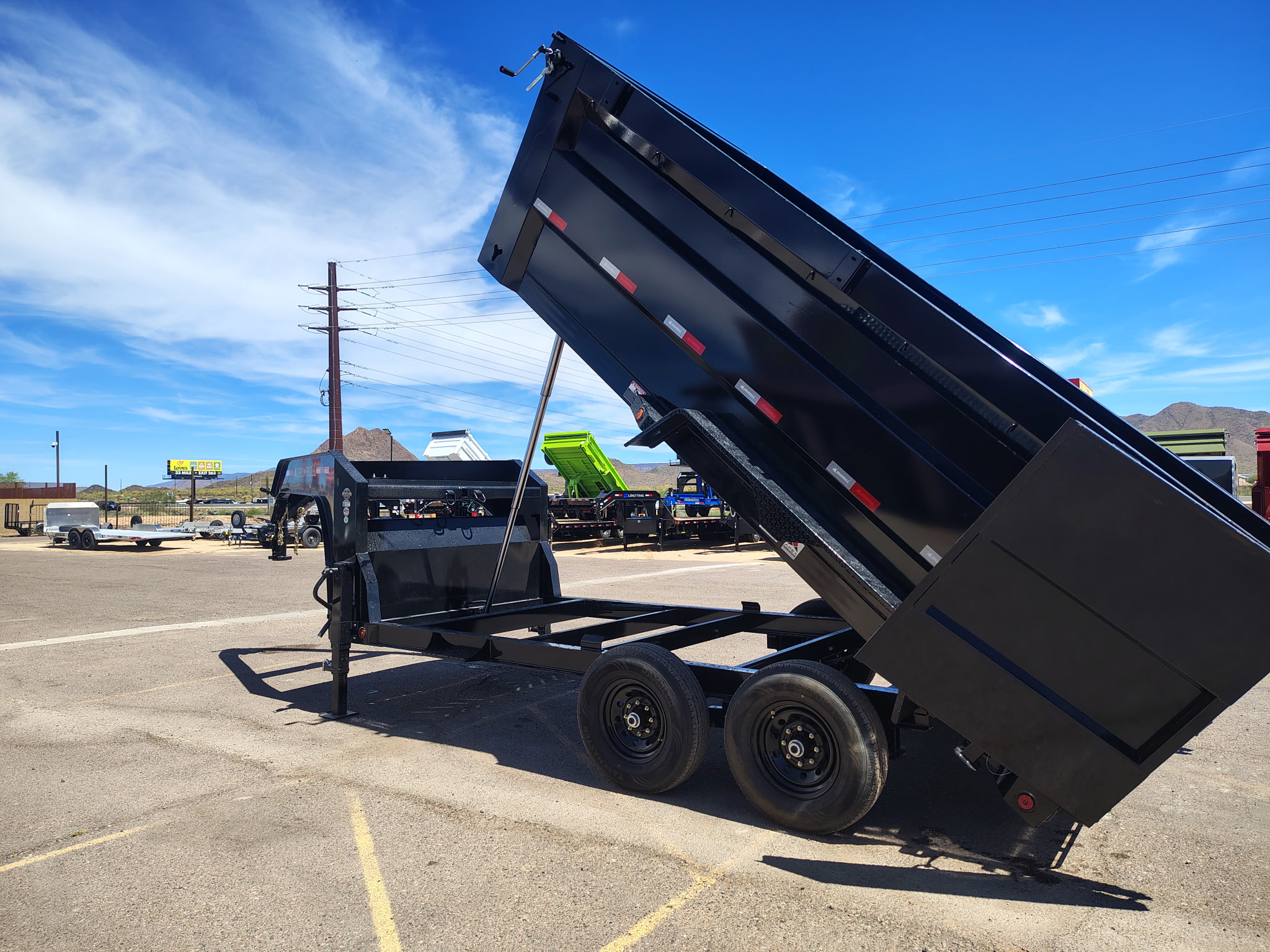 Norstar 14x83 IronBull Gooseneck, Tandem Axle Dump, 15K GVWR, 48" Sides,  Telescopic Cylinder - Stock #NST1429 - Image 4 of 9