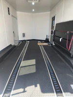 Pace American 16x8.5 Journey SE Flat Top Sloped V-Nose Car Hauler, 7K GVWR, Slider Window, AC/Heat, Jacknife Sofa, Insulated Walls/Ceiling, Drive Over Wheel Boxes, Rubber Flooring, Power Awning Stock #CMP2880 - Thumbnail 16