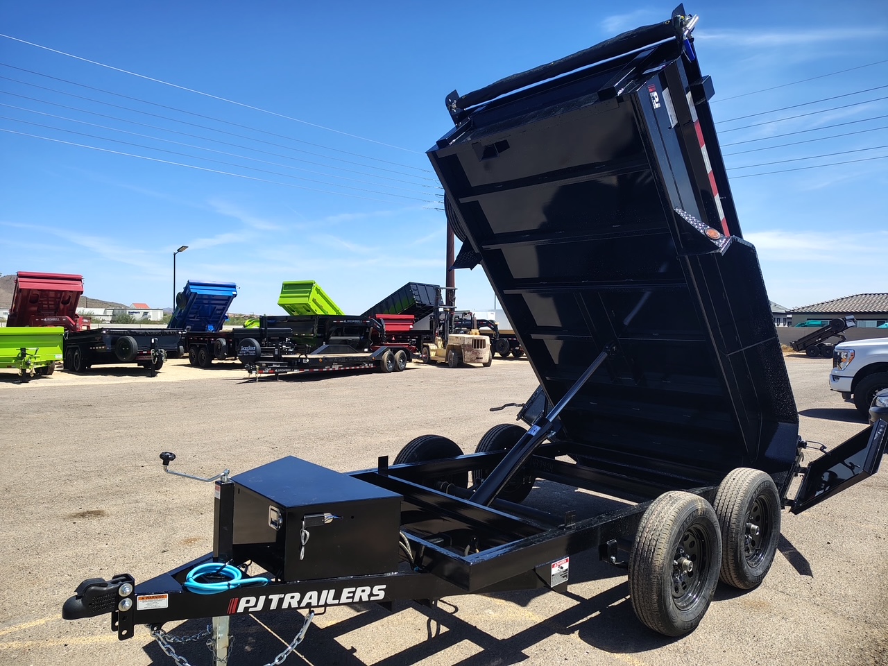 P.J. Trailers 10X60 Utility Dump, Tandem Axle, 7K GVWR - Stock #PJD1698 - Image 6 of 10