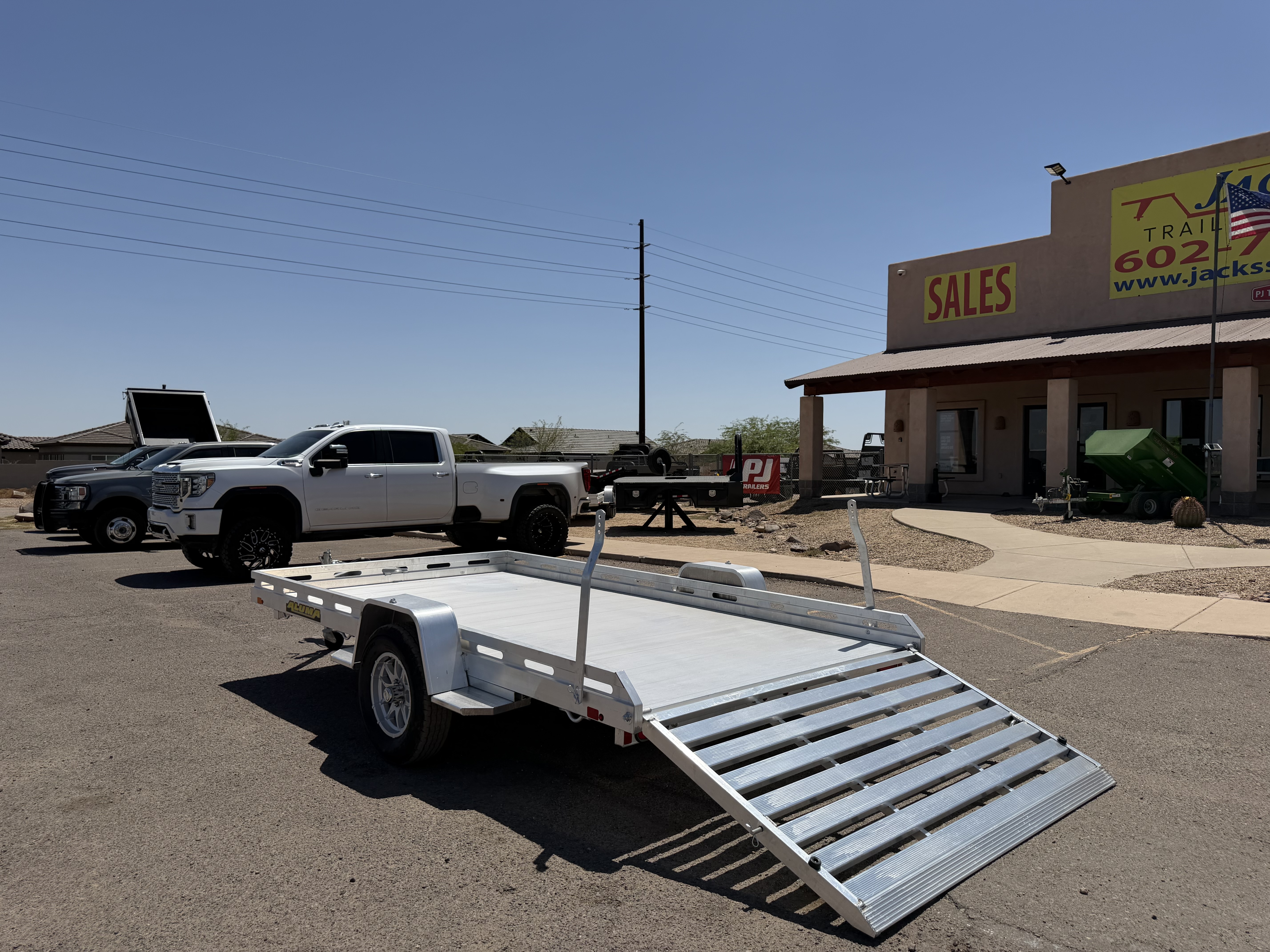 Aluma 12'x80" Aluminum Utility Trailer w/ Tailgate (8012S)