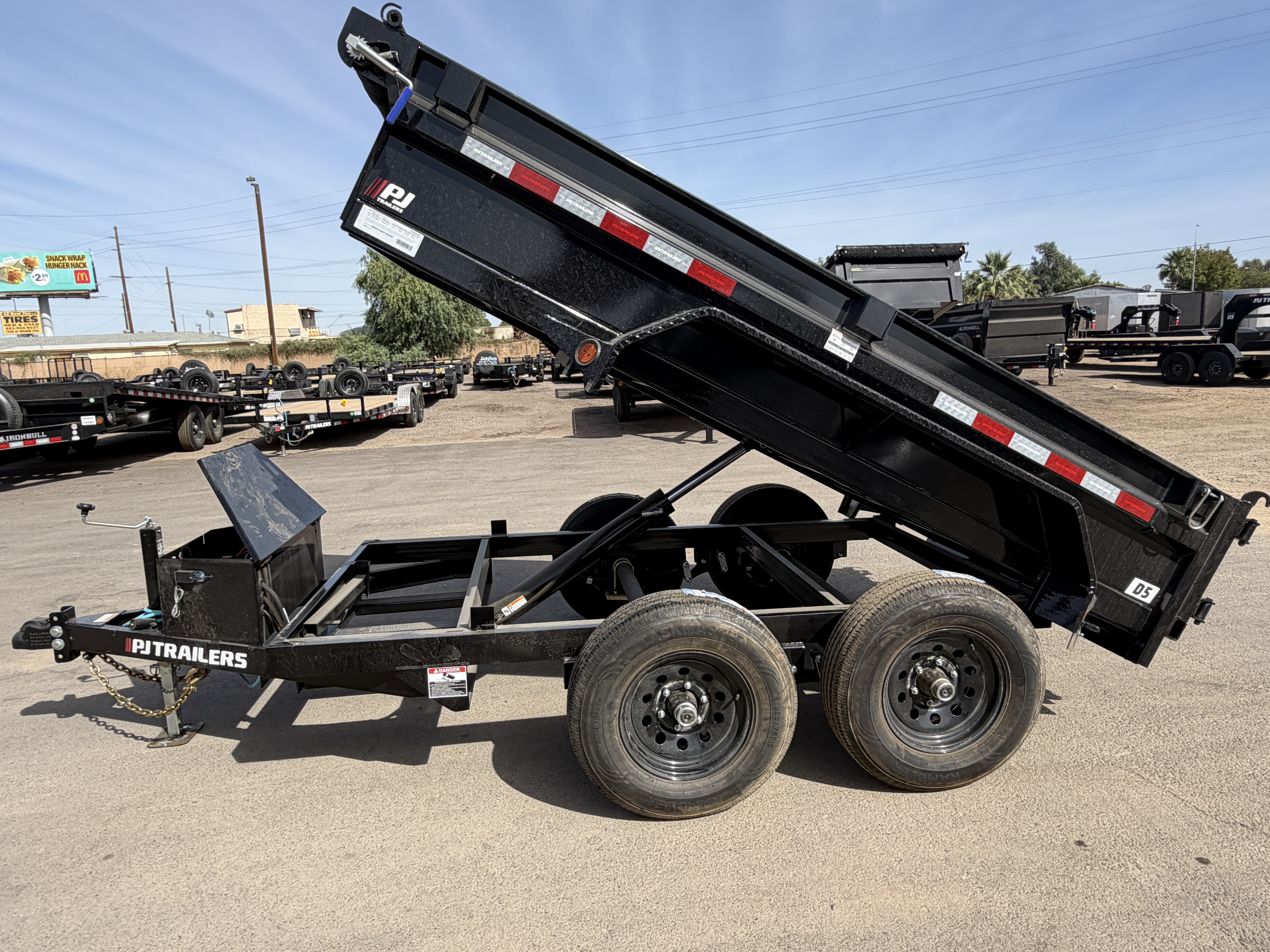 P.J. Trailers 10X60 Utility Dump, Tandem Axle, 7K GVWR - Stock #PJD1686 - Image 2 of 9