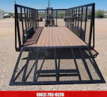 Sun Country Trailers 14x83 SU Tandem Axle, 4' Raised and Expanded Sides, D-Rings, Ramp Gate, Wrap Tongue, Spare Mount Stock #PLC0922 - Thumbnail 3