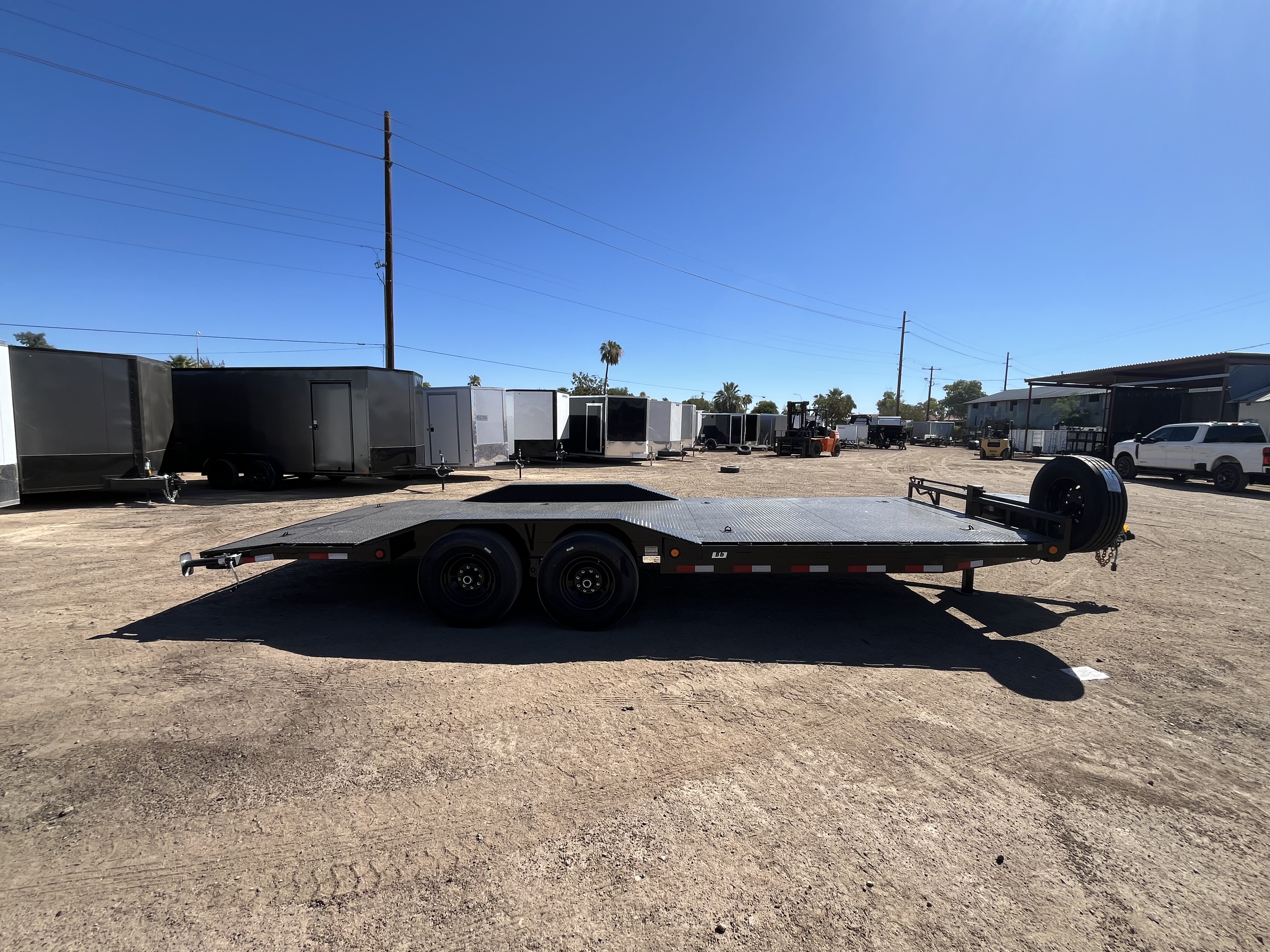 P.J. Trailers 22x102x6" Channel Tandem Axle, 14K GVWR Super-Wide, Equipment, Slide In Ramps - Stock #PPJ11039 - Image 3 of 10