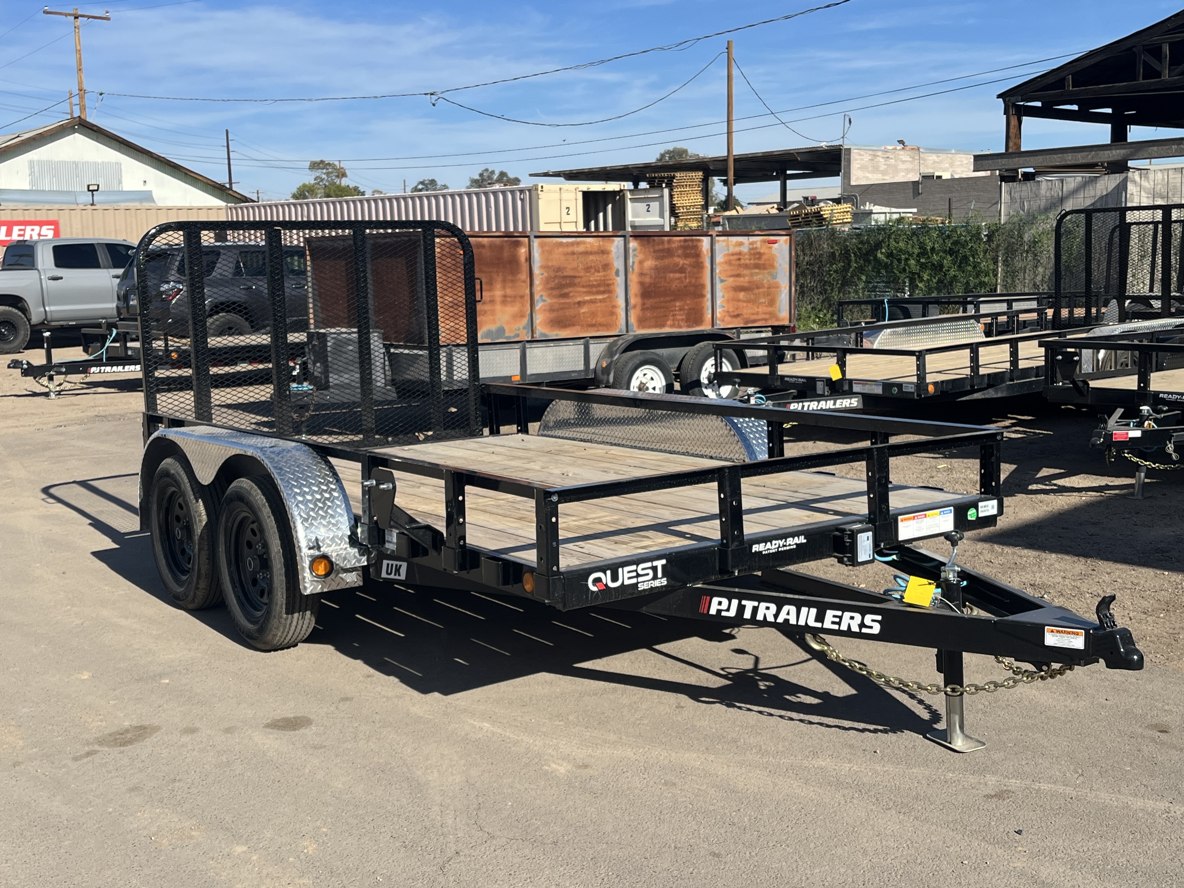 P.J. Trailers 12x77 Tandem Axle, 7K GVWR, Channel Utility - Stock #PPJ11094 - Image 2 of 9