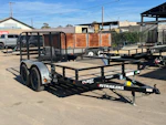 P.J. Trailers 12x77 Tandem Axle, 7K GVWR, Channel Utility Stock #PPJ11094 - Thumbnail 2