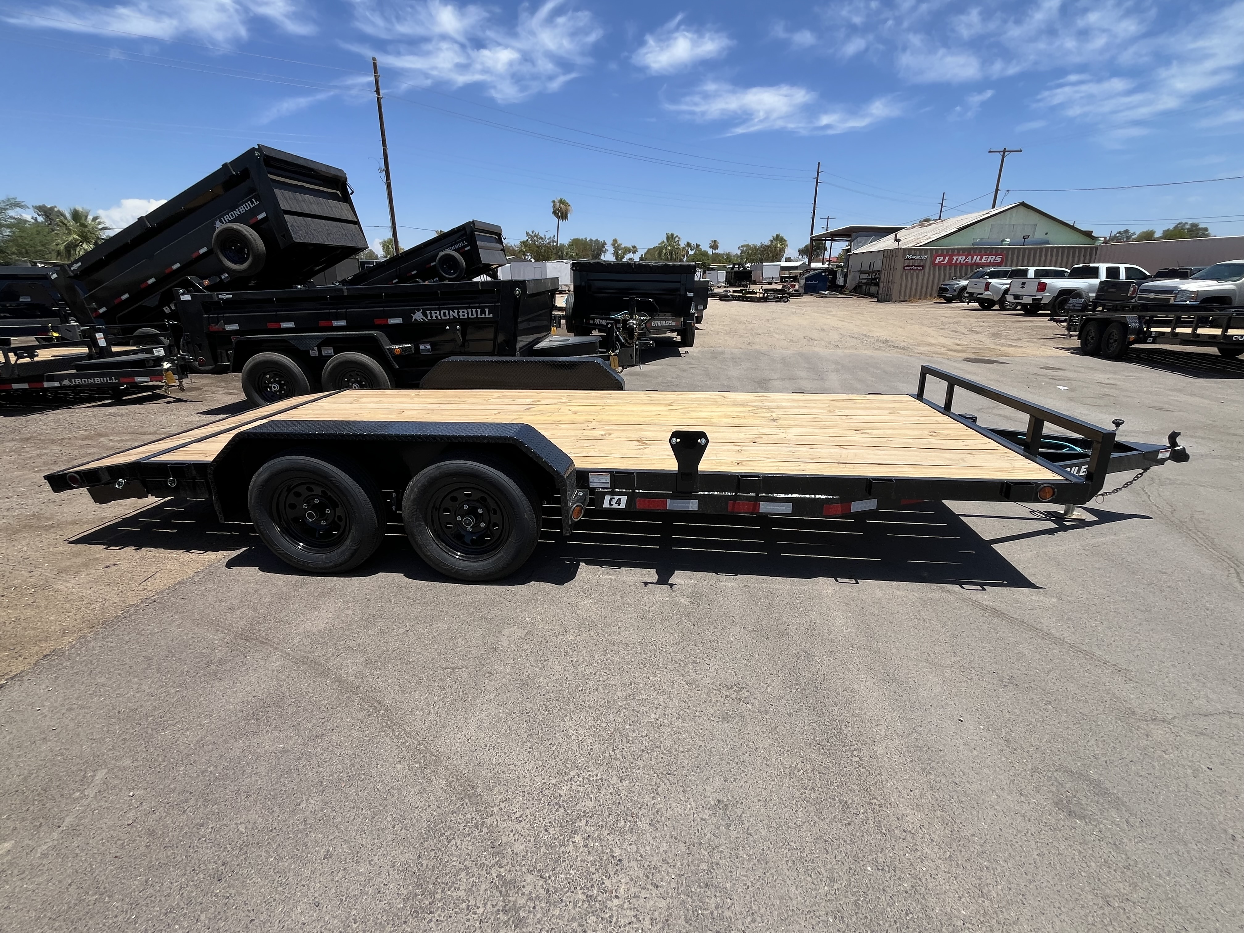 P.J. Trailers 18x83x4" Channel Tandem Axle 7K GVWR, Carhauler - Stock #PPJ11213 - Image 2 of 8