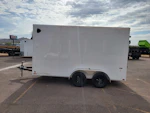 Look 14x7 ST DLX Flat Top V-Nose 7K GVWR, Ramp Door Stock #CMP2944 - Thumbnail 4