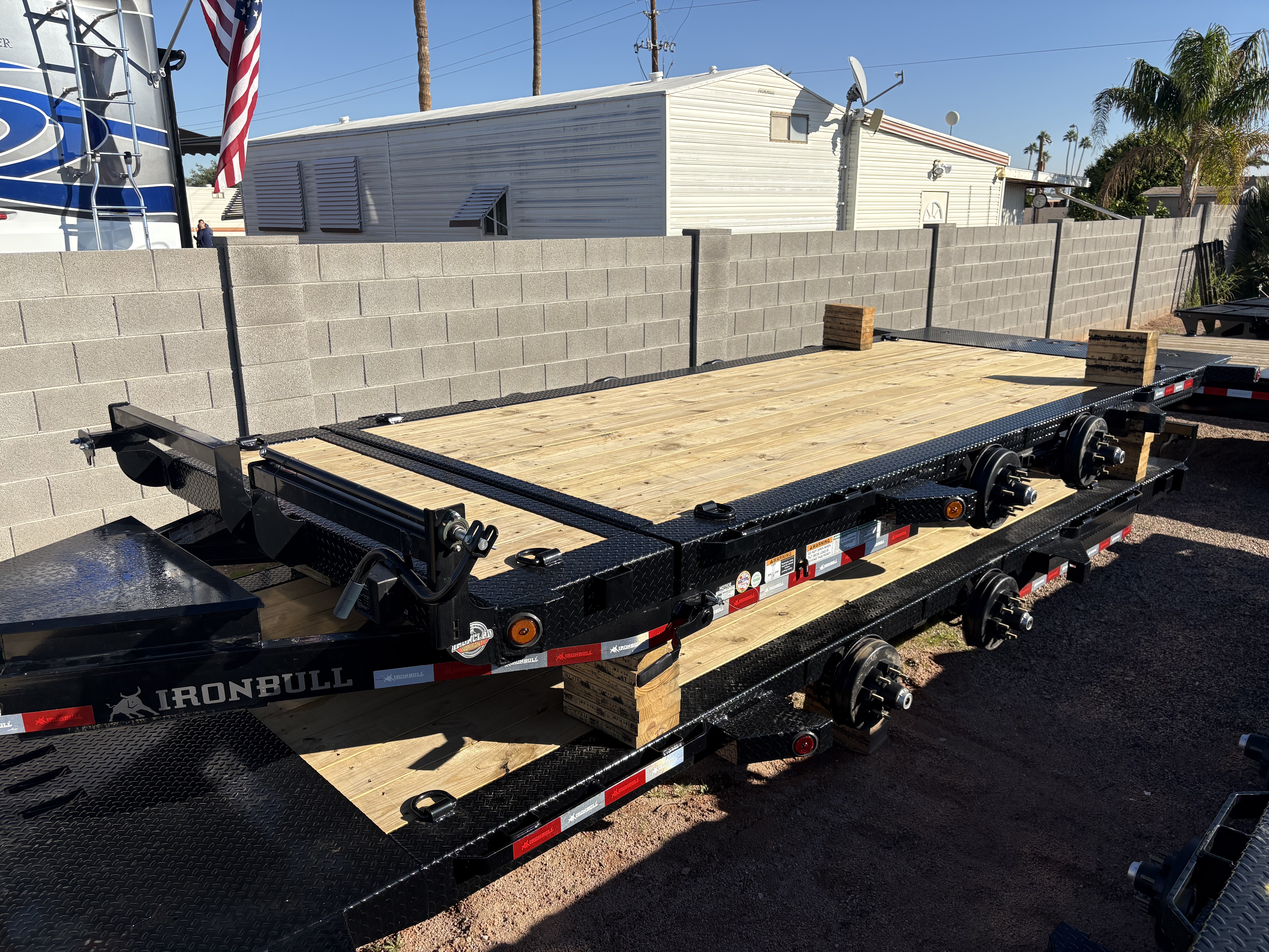 Norstar 18x83 IronBull Tandem Axle, 14K GVWR, Low-Pro Gravity Tilt - Stock #NS530 - Image 2 of 2