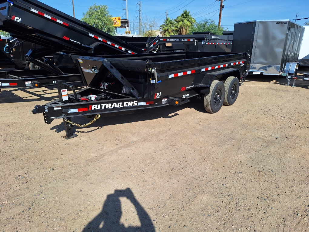 P.J. Trailers 16'x83" Low Pro Dump Trailer w/ 2' Sides (DL) - Stock #PJD1565 - Image 1 of 7