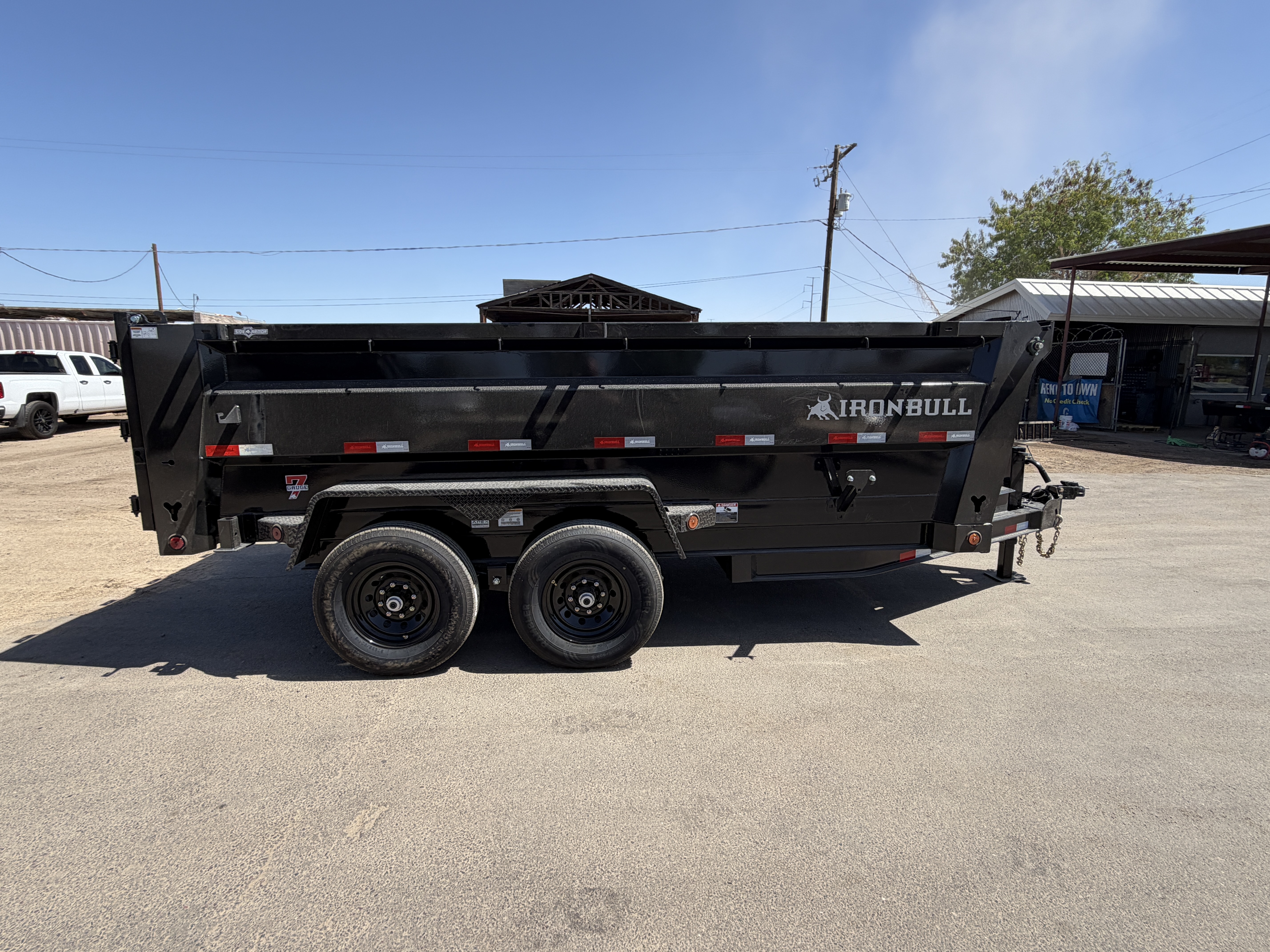 Norstar 14x83 IronBull Tandem Axle Dump, 15K GVWR, 36" Sides, Solar Charger, 14 Ply Tires - Stock #NST1445 - Image 5 of 10