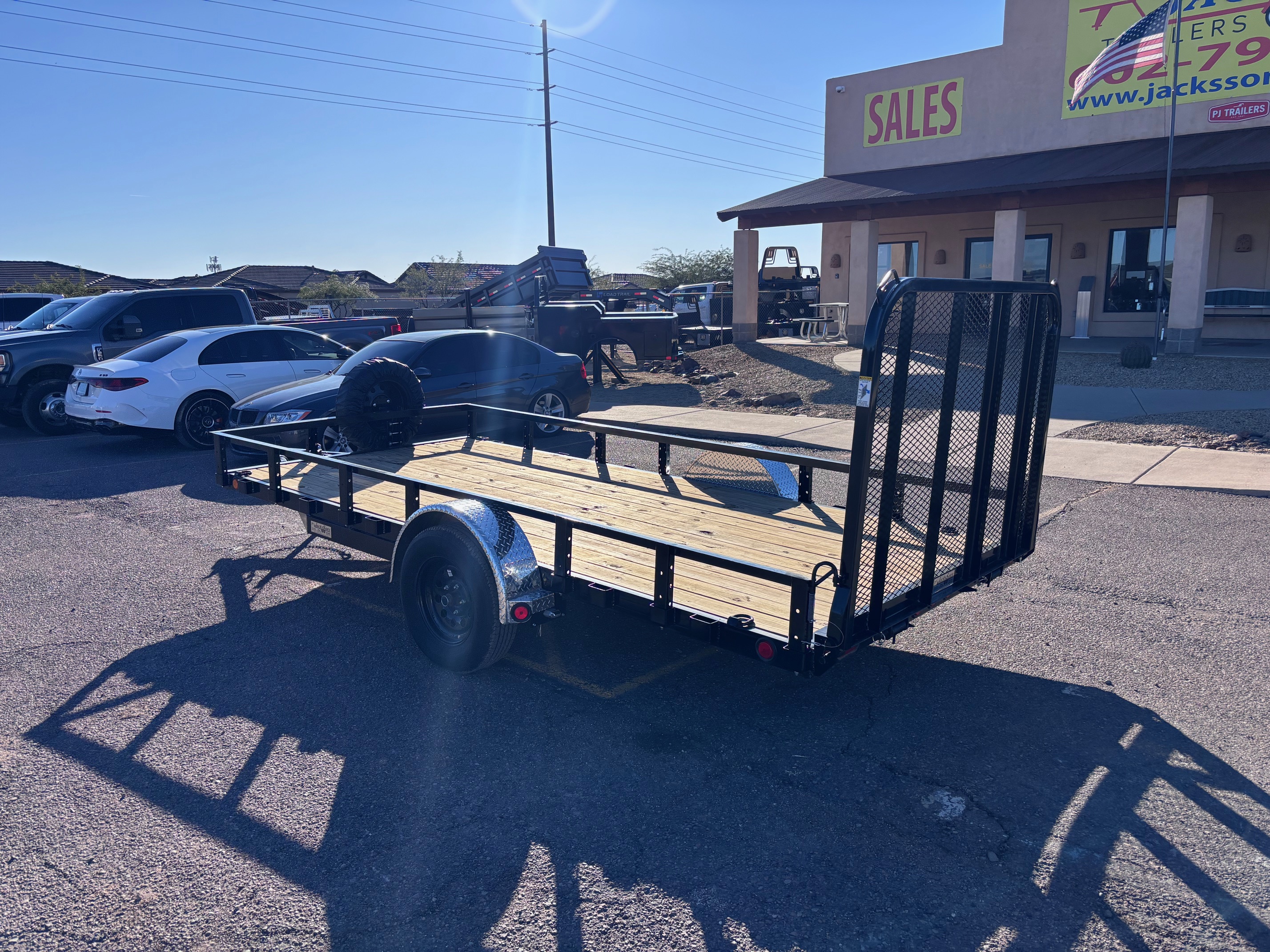 P.J. Trailers 14x77 Single Axle, 3K GVWR, Channel Utility - Stock #PPJ10716 - Image 4 of 5
