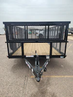 Texas Bragg 20x83 Tandem Axle, Landscape, 7K GVWR, 4' Expanded Metal Sides Stock #TXB027 - Thumbnail 4