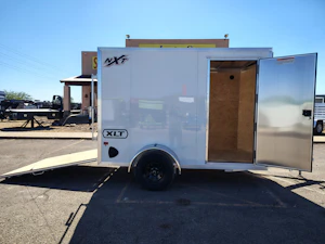 Alcom 10x6 All Aluminum XLT-P Enclosed, 3K GVWR, Ramp Door