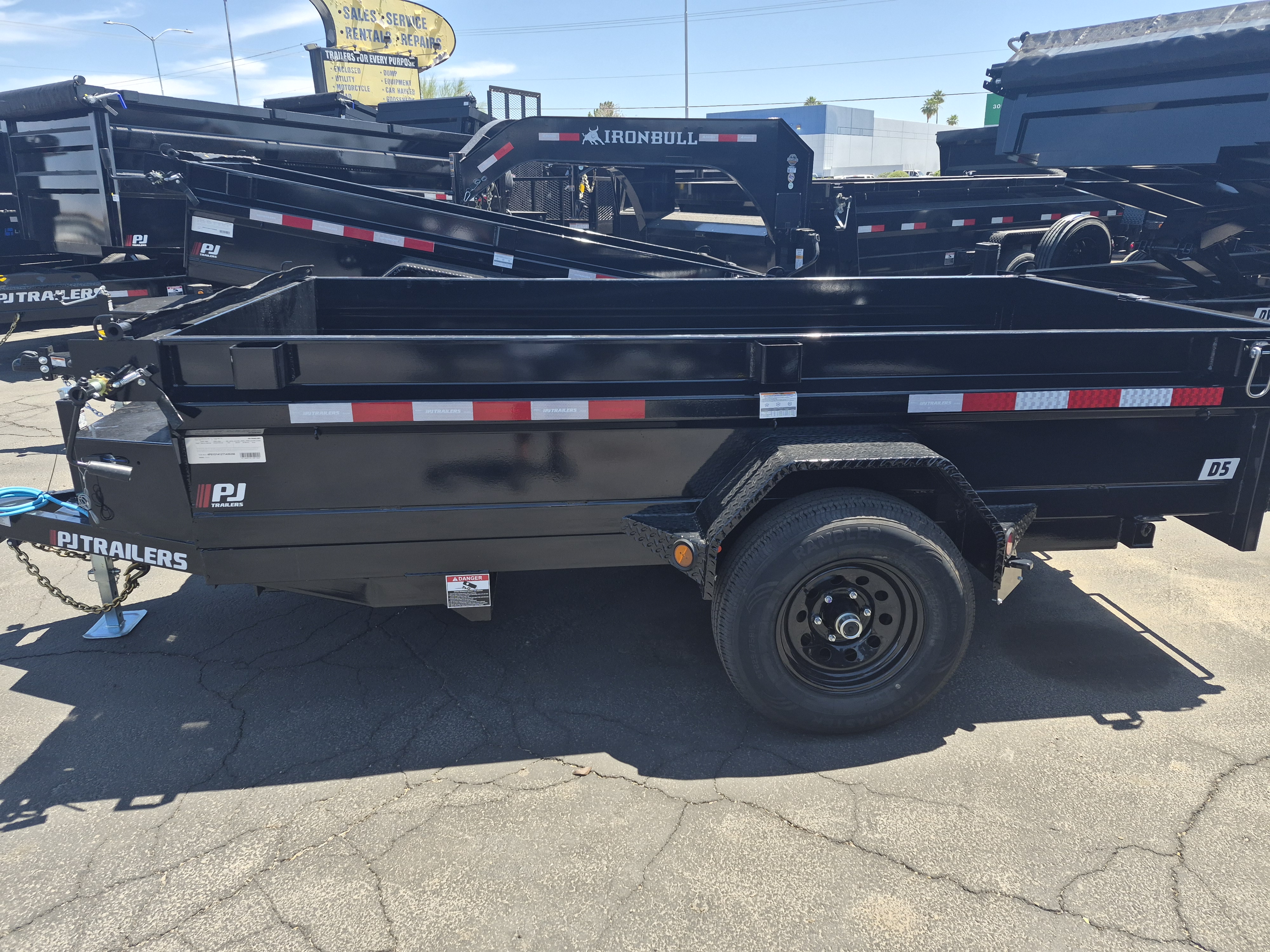 P.J. Trailers 10x60 Utility Dump, Single Axle, 5K GVWR - Stock #PJD1690 - Image 3 of 4