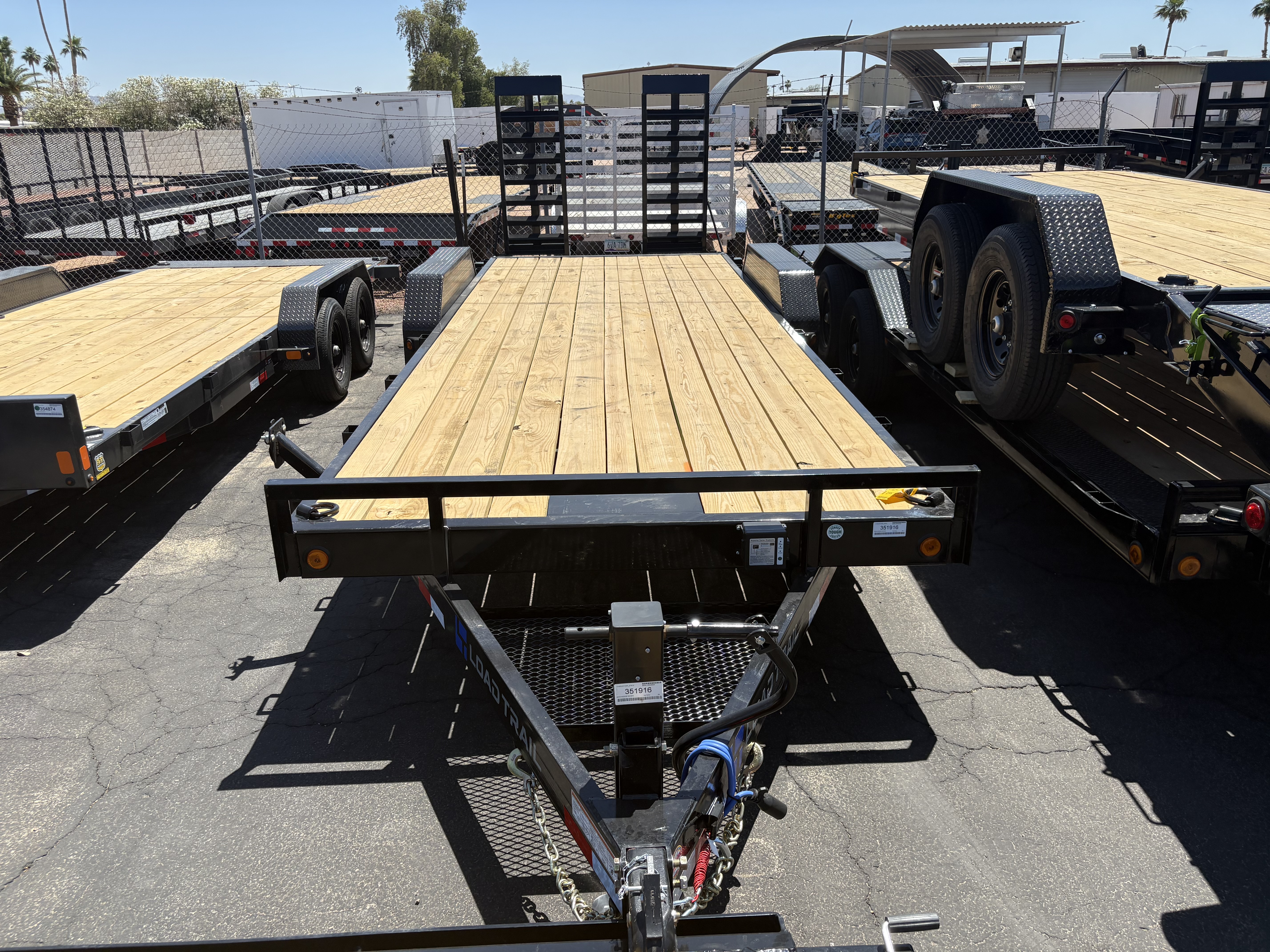 Load Trail 22x83 Tandem Axle, 14K GVWR, Carhauler,  Fold Up Ramps - Stock #LT924 - Image 1 of 5