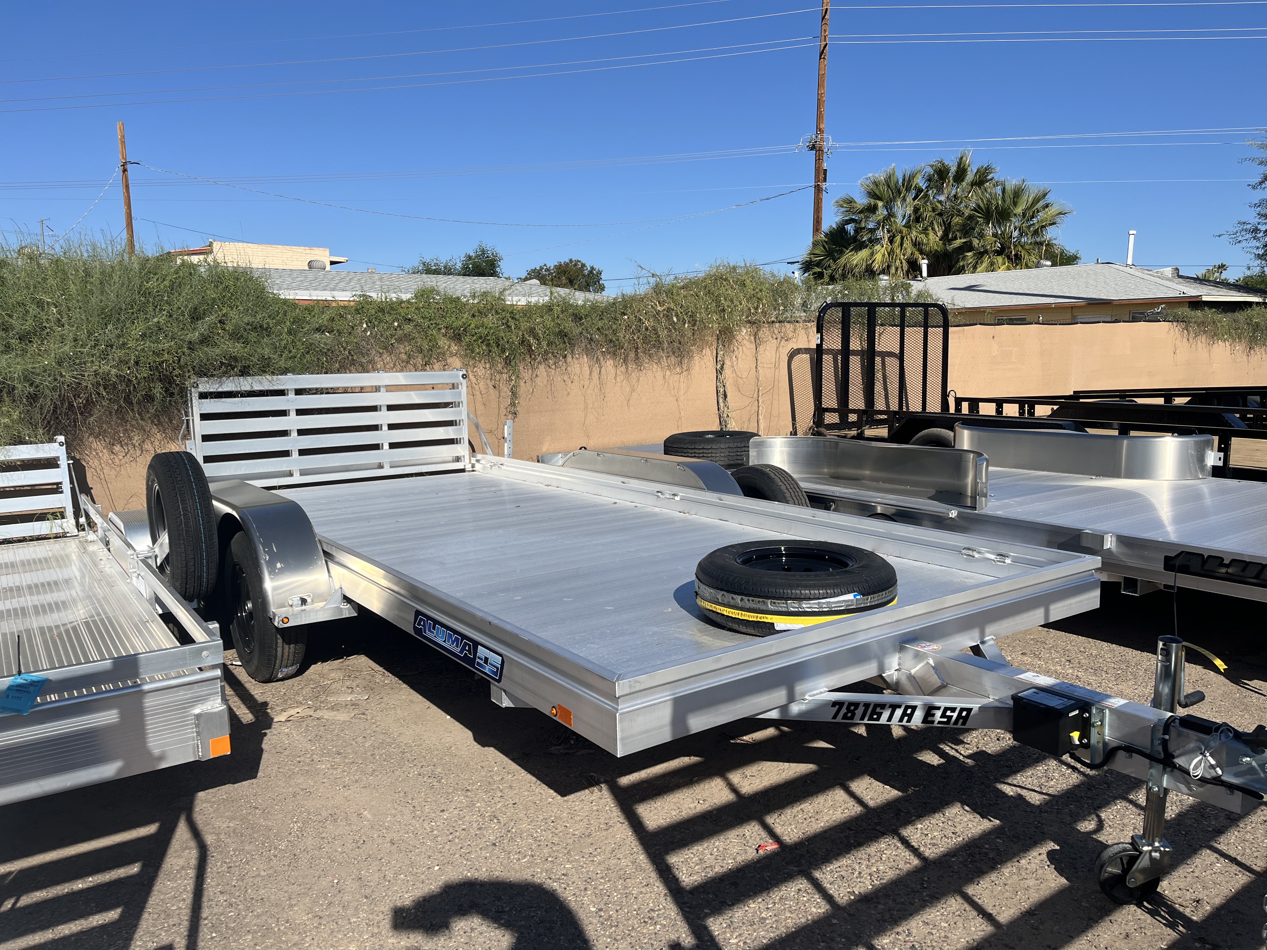 Aluma 16x78 All Aluminum, 7K GVWR, Tandem Axle (7816ESA-TA-EL-BT) - Stock #ALU258 - Image 1 of 8