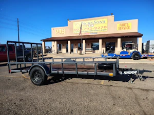 Lamar Lamar 14'x77" Single Axle Utility Trailer w/ Ramp Gate (SA)