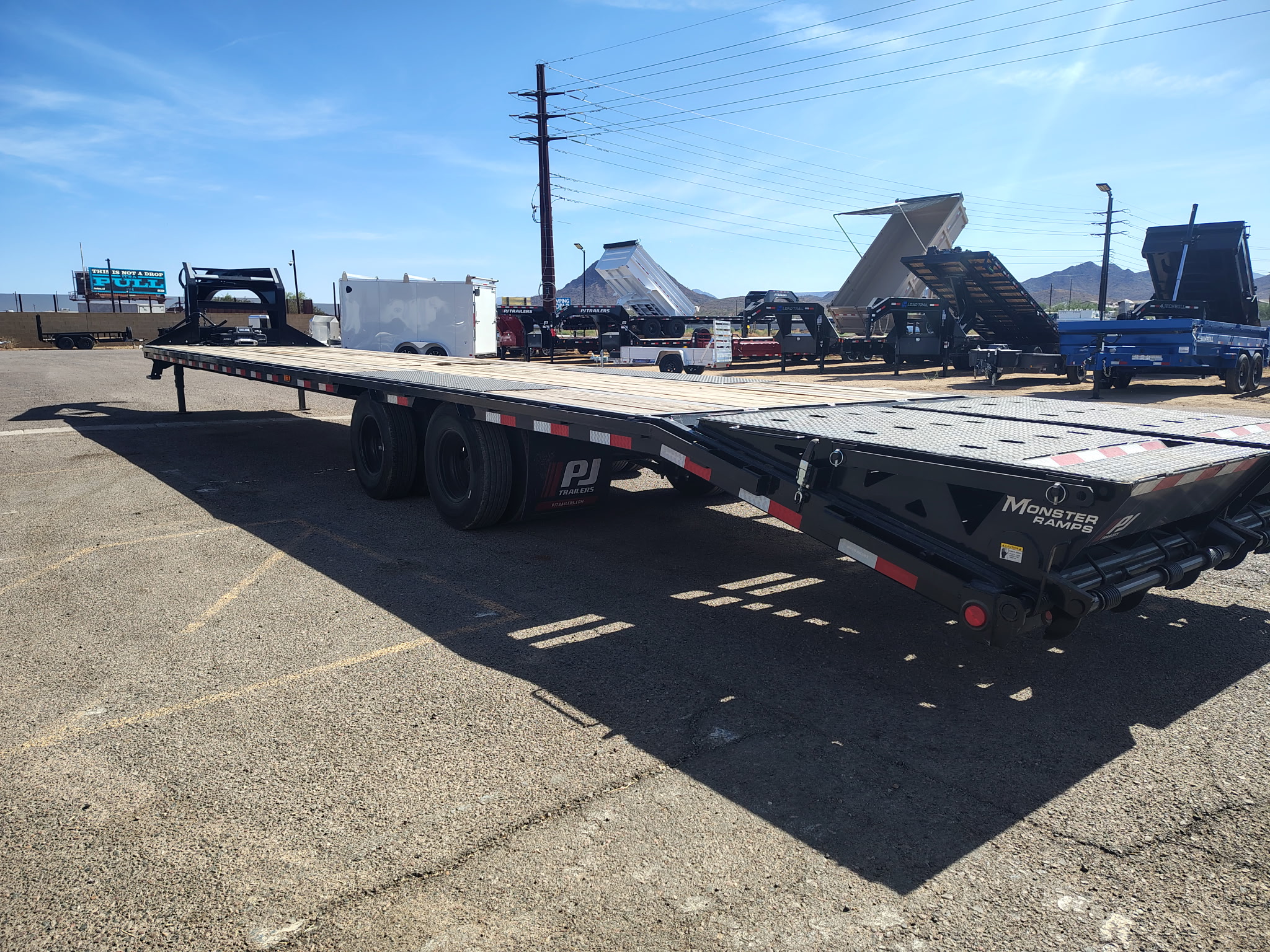 P.J. Trailers 40' Gooseneck Low-Pro Flatdeck with Duals, 25K GVWR - Stock #USD6208 - Image 14 of 15