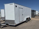 Compass 16x7.5 Jasper SE, 7K GVWR, Rubber Flooring, White Vinyl Walls/Ceiling, Ramp Door, 6" Extra Height Stock #CMP2778 - Thumbnail 2