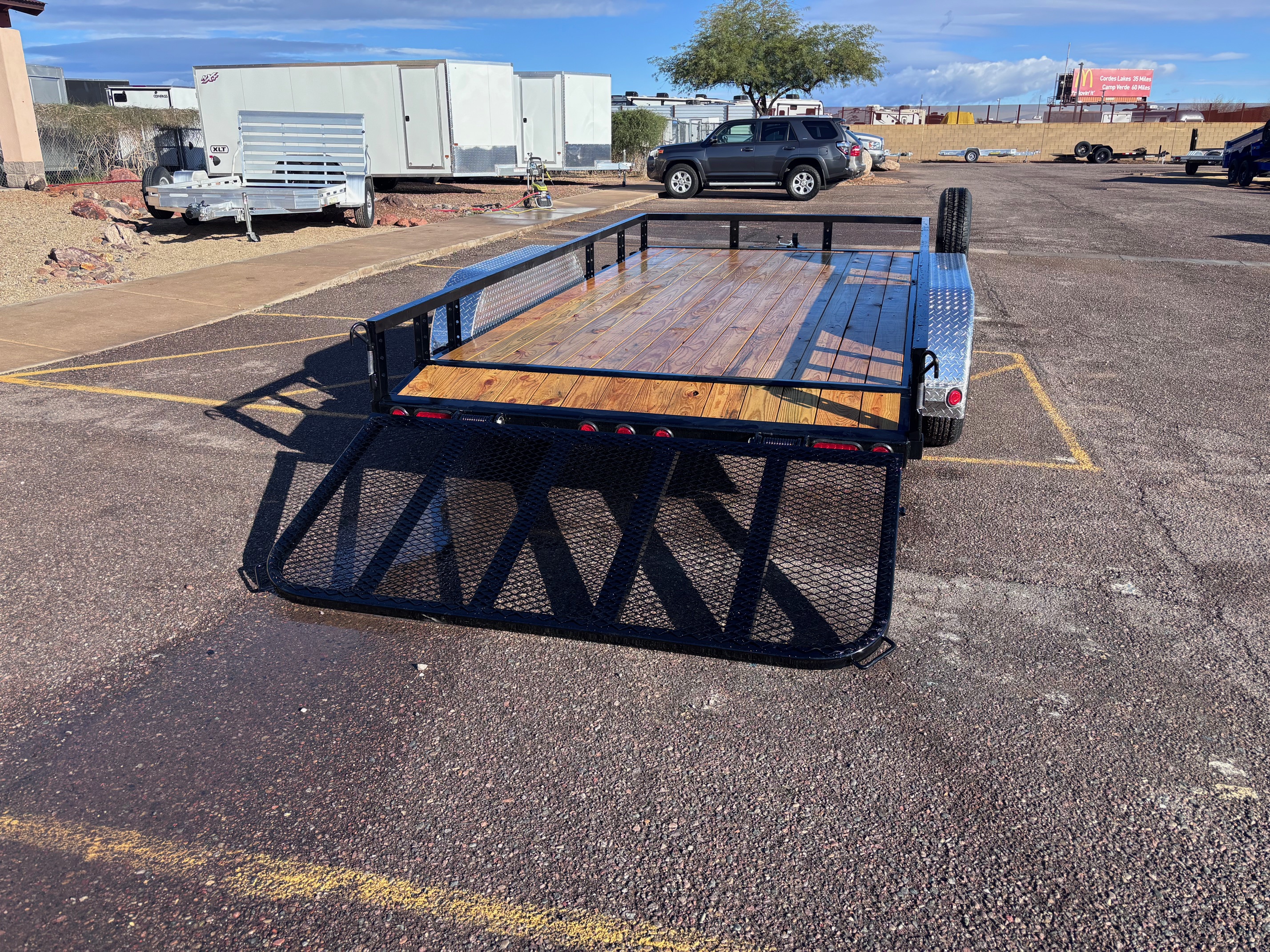 P.J. Trailers 14x83 Tandem Axle, 7K GVWR, Channel Utility, DT w/ 3' Gate - Stock #PPJ11075 - Image 4 of 4