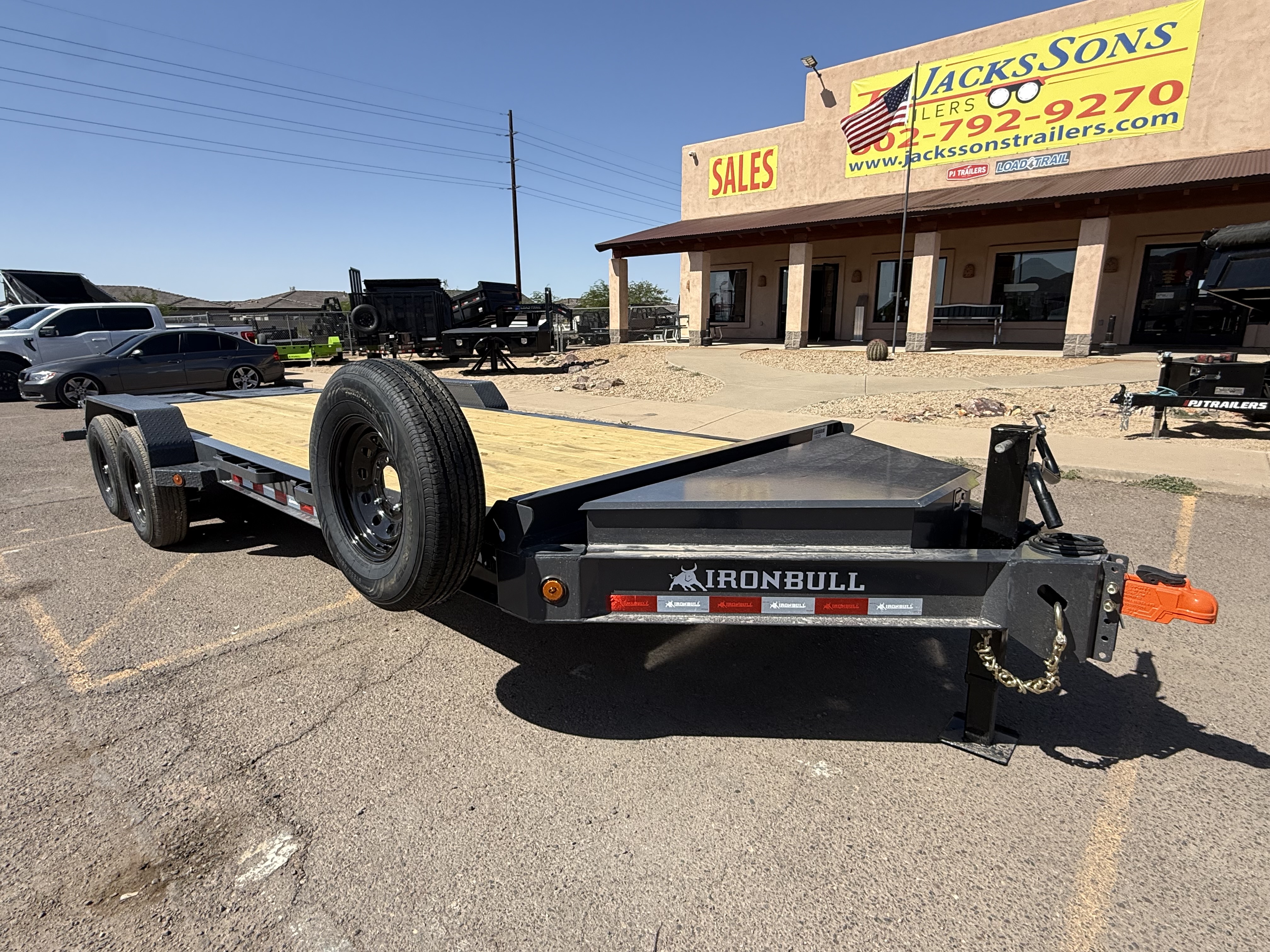 Norstar 22x83 IronBull, Tandem Axle, 14K GVWR, Rampage Ramps, Winch Plate - Stock #NS573 - Image 6 of 9