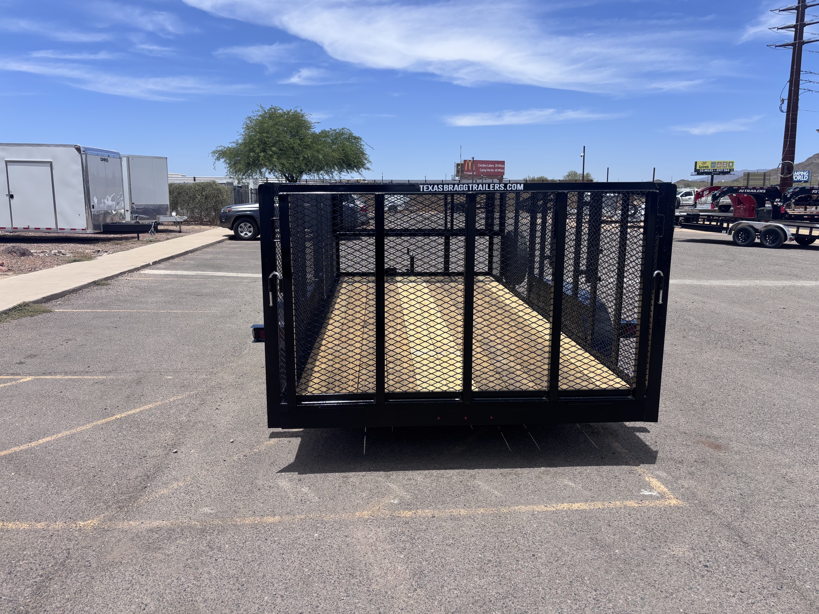 Texas Bragg 16'x83" Landscape Trailer with 4 ft Sides (16LST)