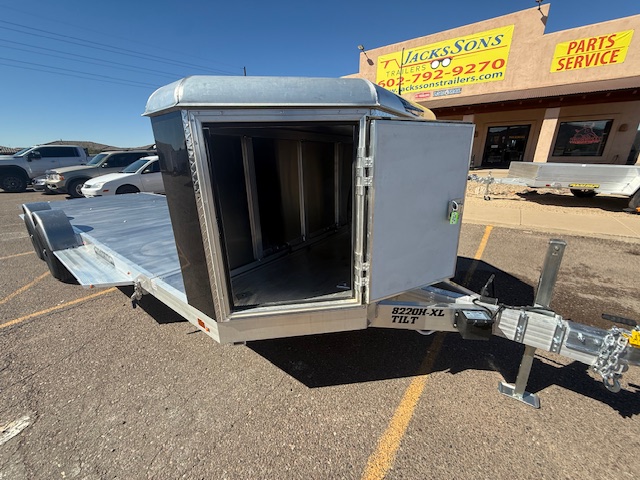 Aluma 20x82 All Aluminum, 10K GVWR, Tandem Axle, XL Tilt w/ Cargo Box (8220H-XL-TILT-TA-EL-RTD) - Stock #ALU338 - Image 5 of 10