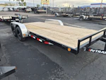 P.J. Trailers 18x83" Tandem Axle 7K GVWR, Carhauler, 7K Jack Upgrade Stock #PPJ11046 - Thumbnail 1