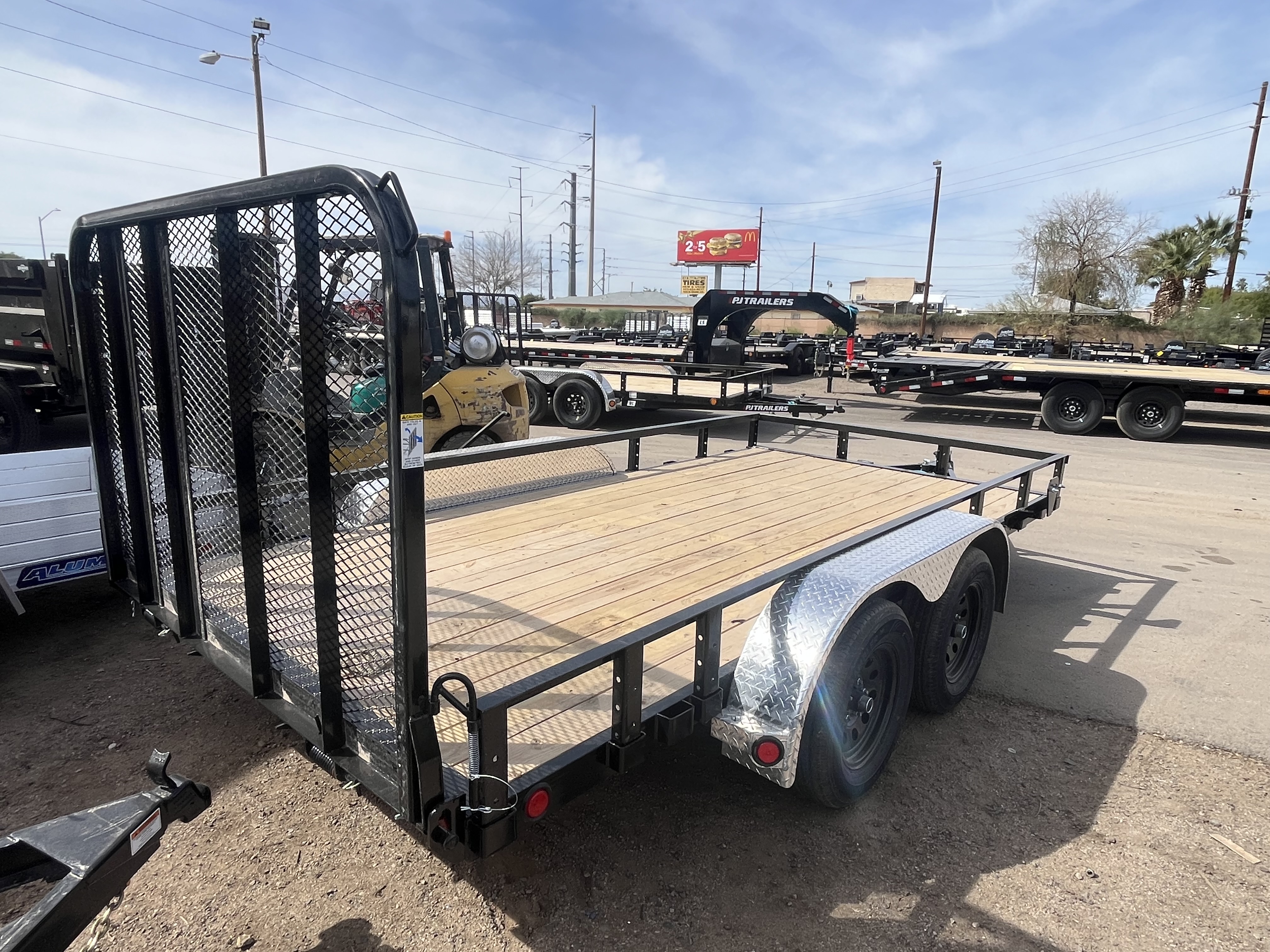 P.J. Trailers 14x83 Tandem Axle, 7K GVWR, Channel Utility - Stock #PPJ11092 - Image 4 of 7