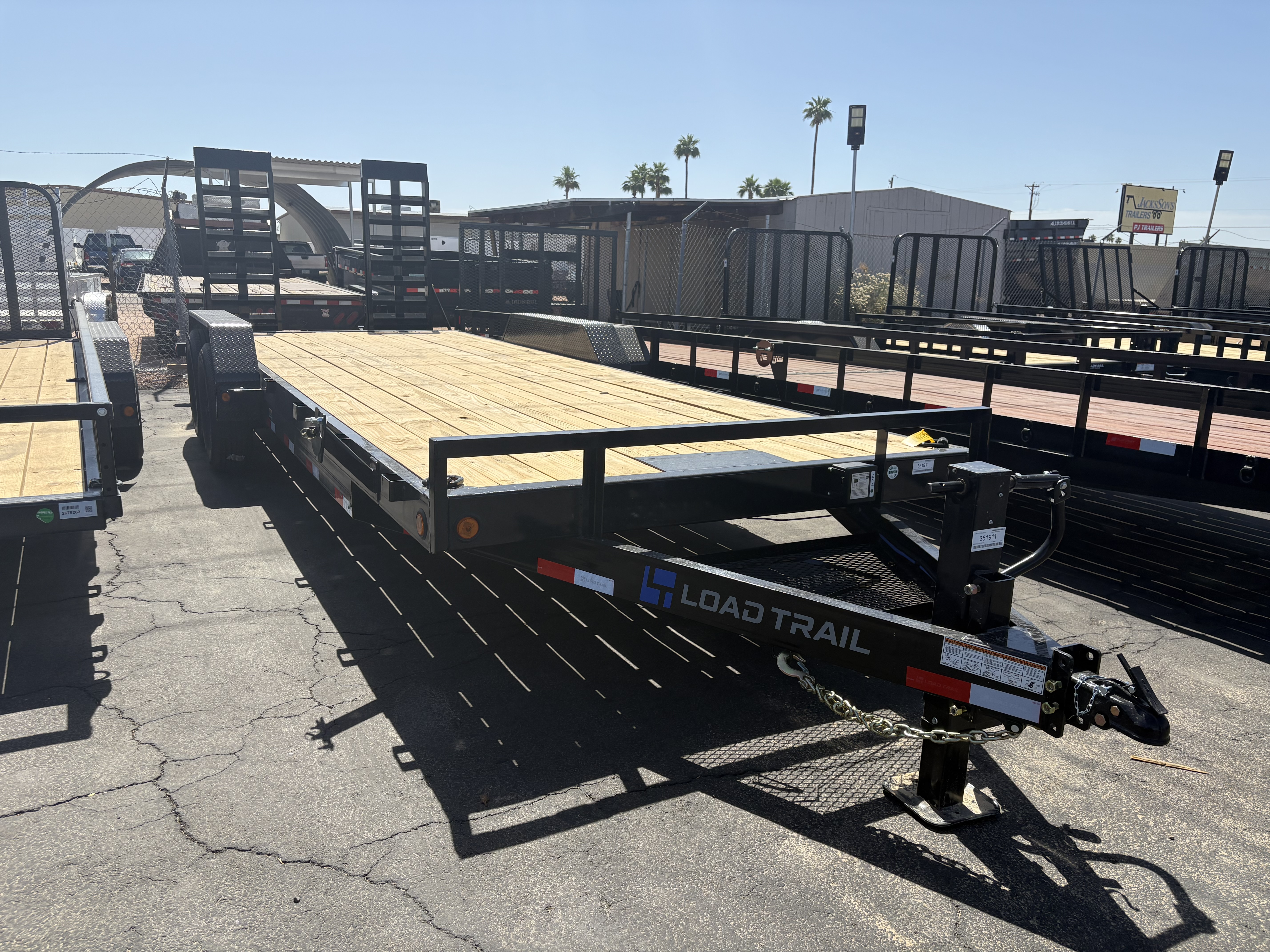 Load Trail 22x83 Tandem Axle, 14K GVWR, Carhauler,  Fold Up Ramps - Stock #LT923 - Image 2 of 5