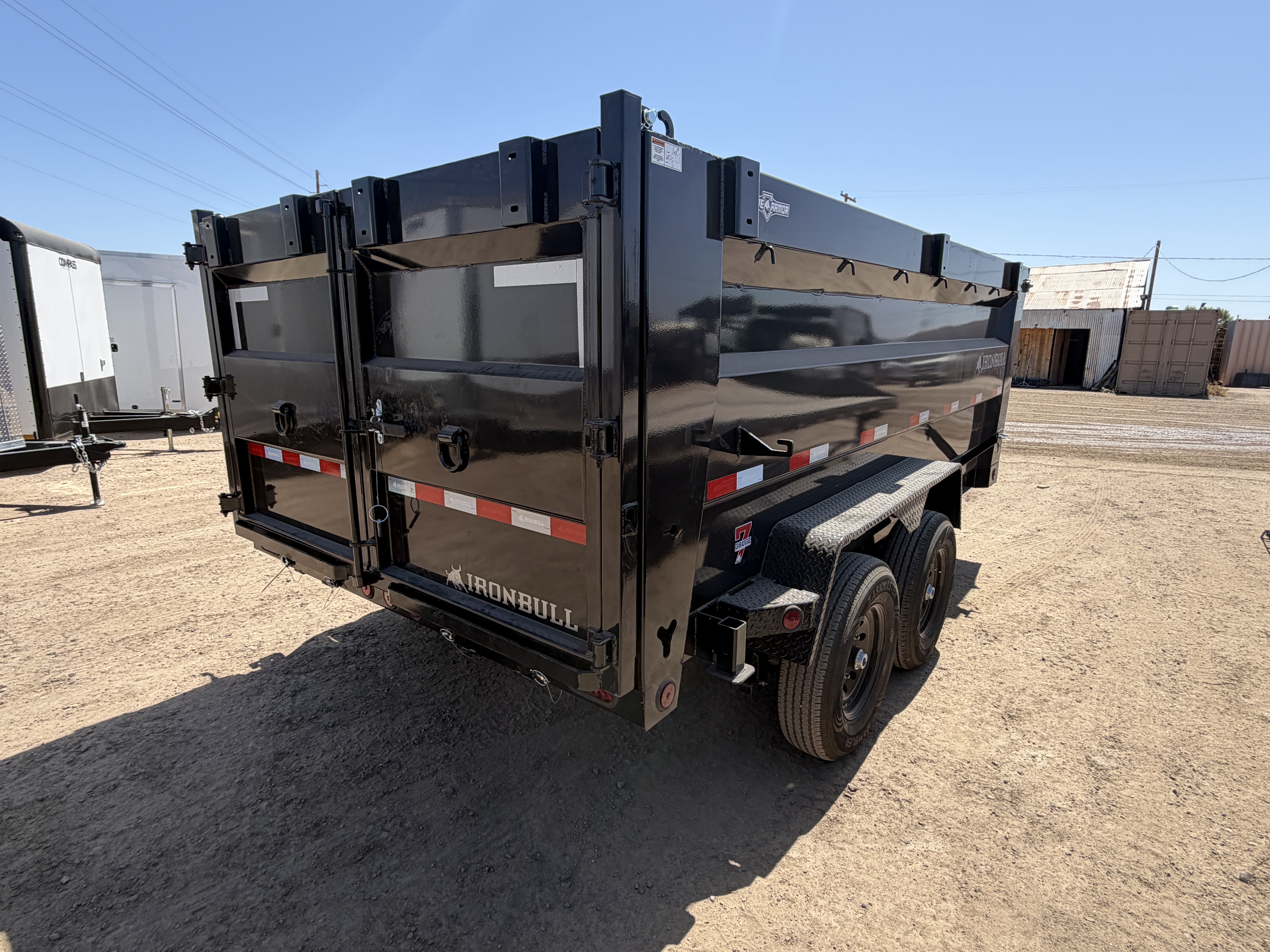 Norstar 14x83 IronBull Tandem Axle Dump, 15K GVWR, 48" Sides, Solar Charger, 14 Ply Tires - Stock #NST1449 - Image 9 of 9