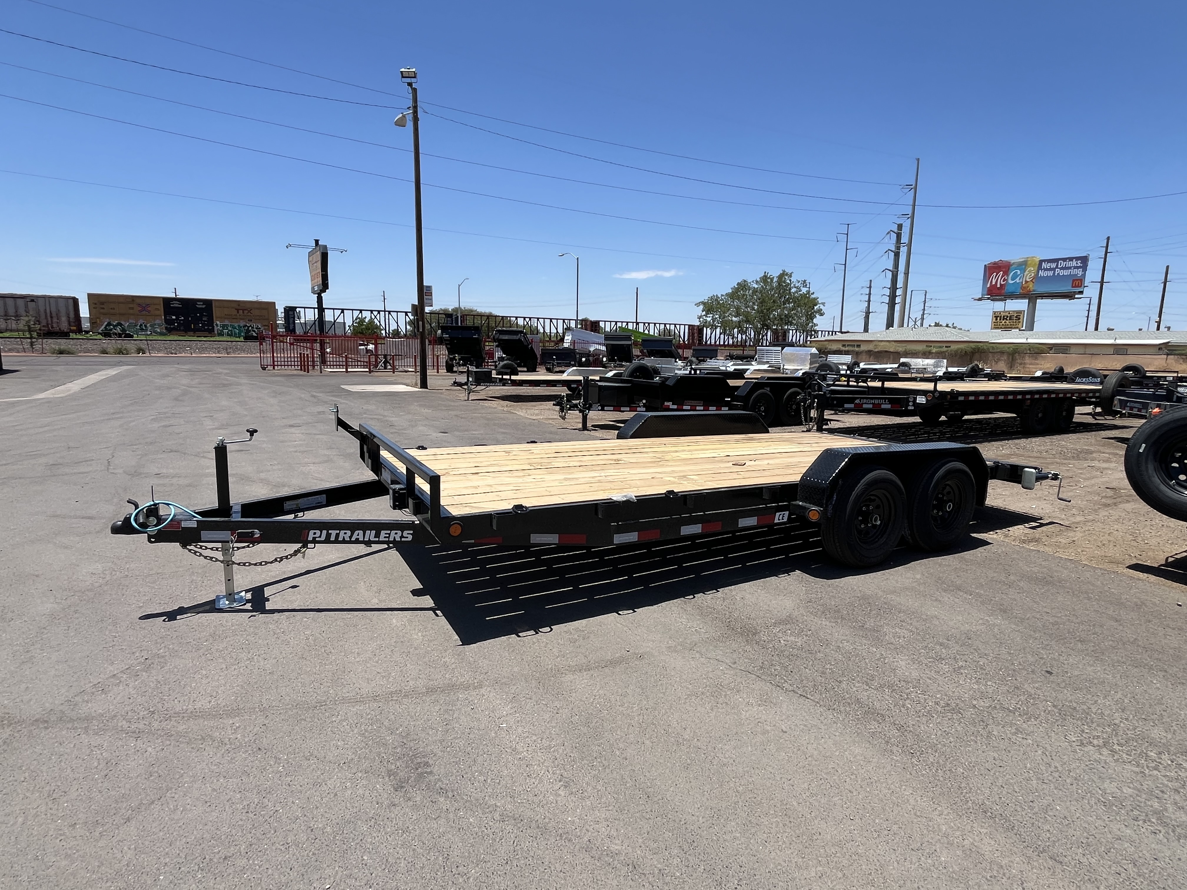 P.J. Trailers 18x83 Tandem Axle Channel Equipment, 10K GVWR, Slide-In Ramps - Stock #PPJ11216 - Image 7 of 8