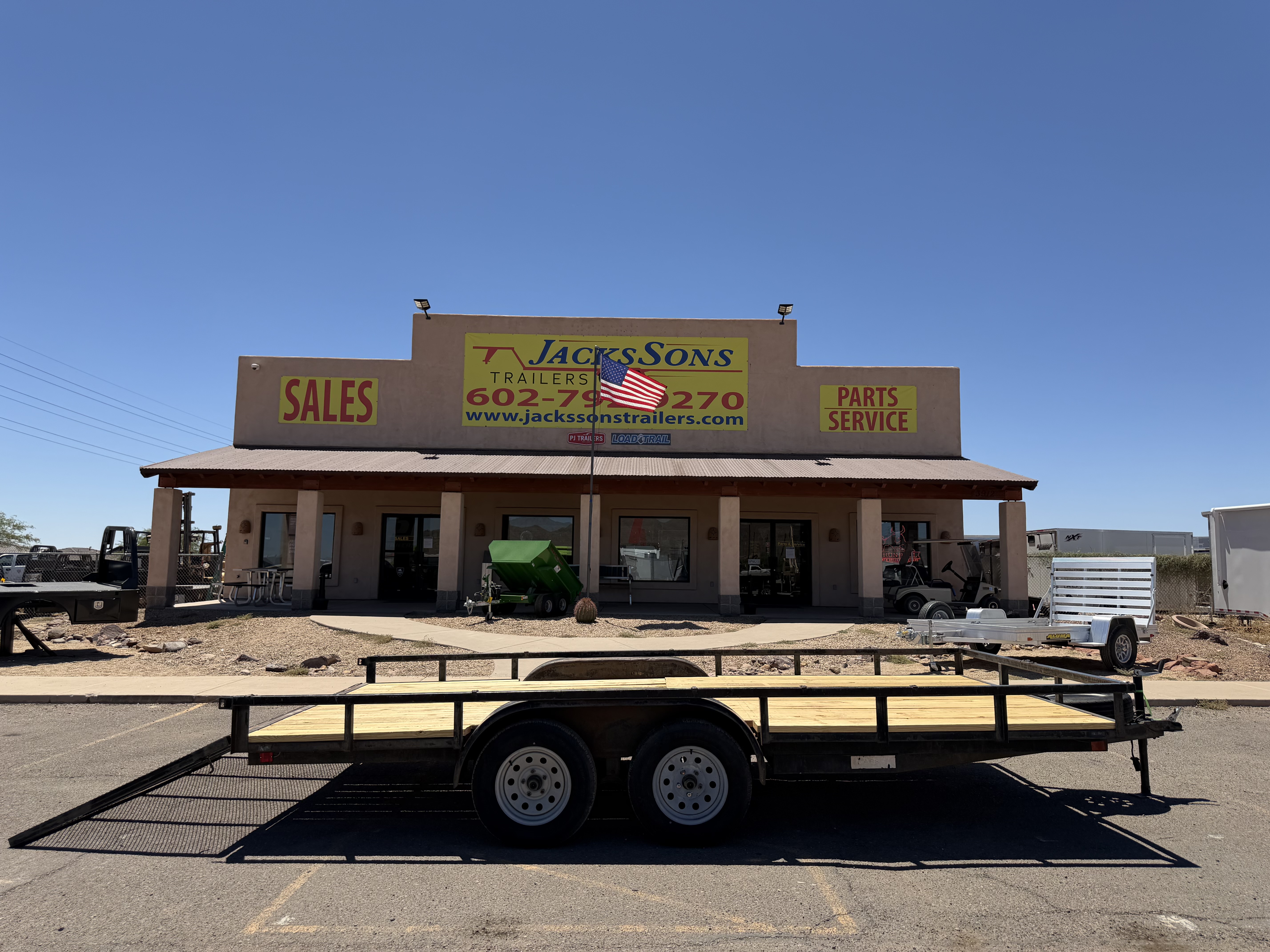 CARSON TRAILERS INC 16x7 Tandem Axle, 7K GVWR, Utility - Stock #USD7901 - Image 4 of 9
