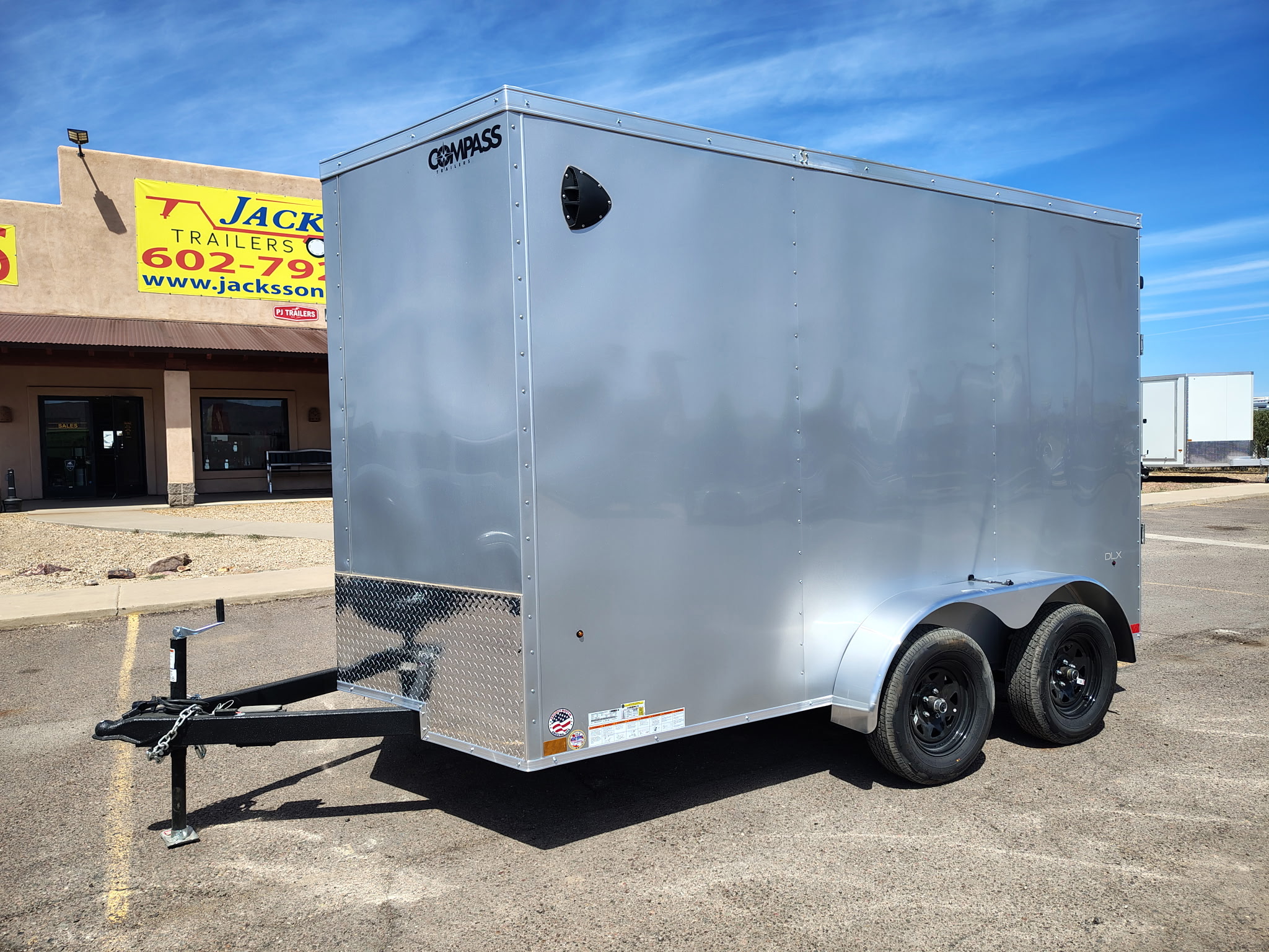 Compass 12x7 Indigo DLX, 7K GVWR, Ramp Door - Stock #CMP2848 - Image 4 of 7