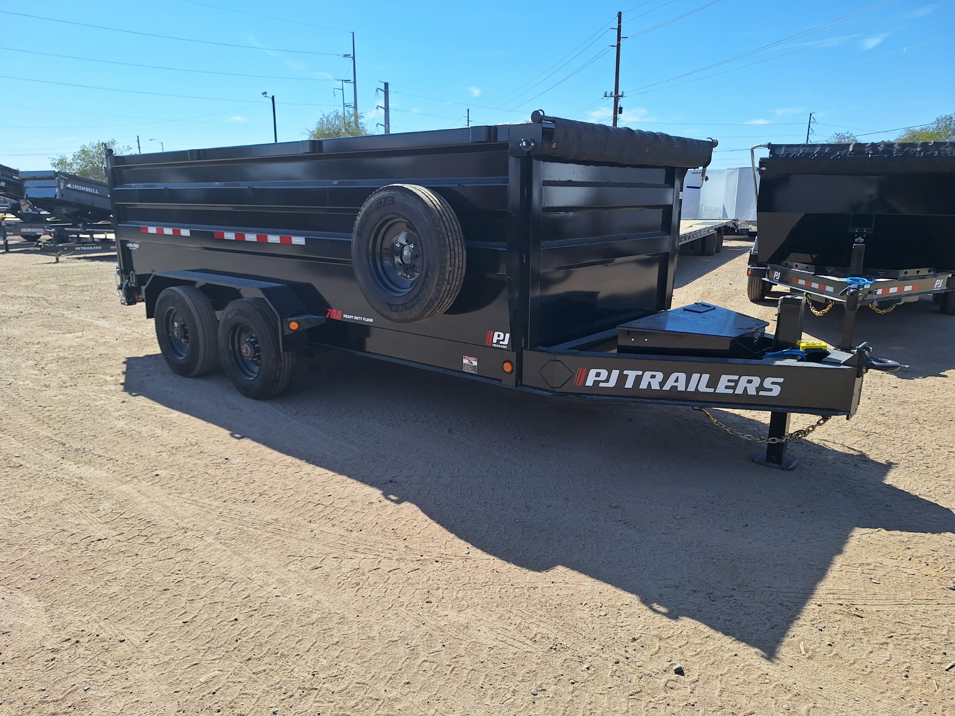 P.J. Trailers 16x83 Tandem Axle, 22K GVWR, HD Low-Pro Dump, 48" Sides - Stock #PJD1593 - Image 1 of 15